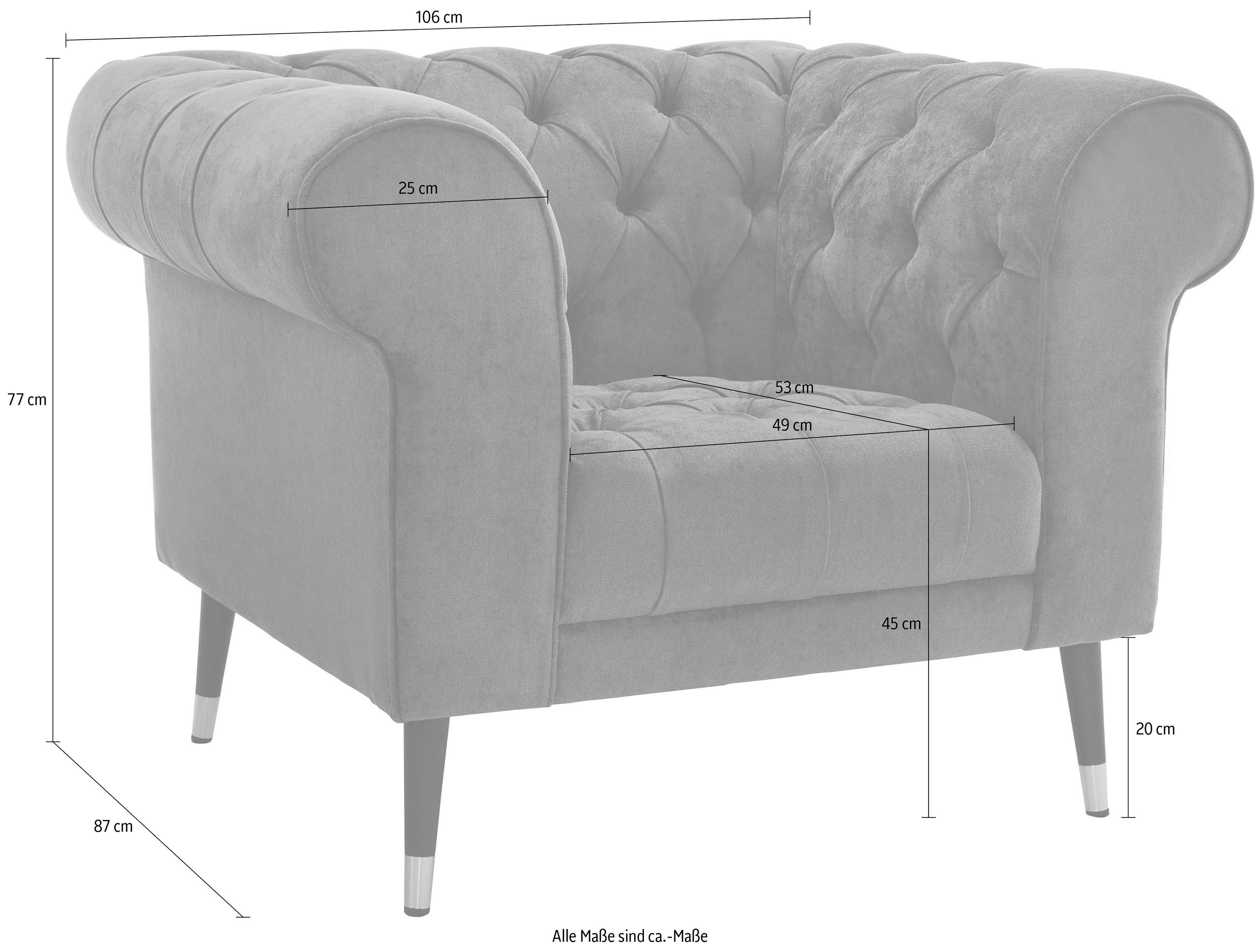 Guido Maria Kretschmer Home&Living Chesterfield-fauteuil Tinnum fauteuil (set)