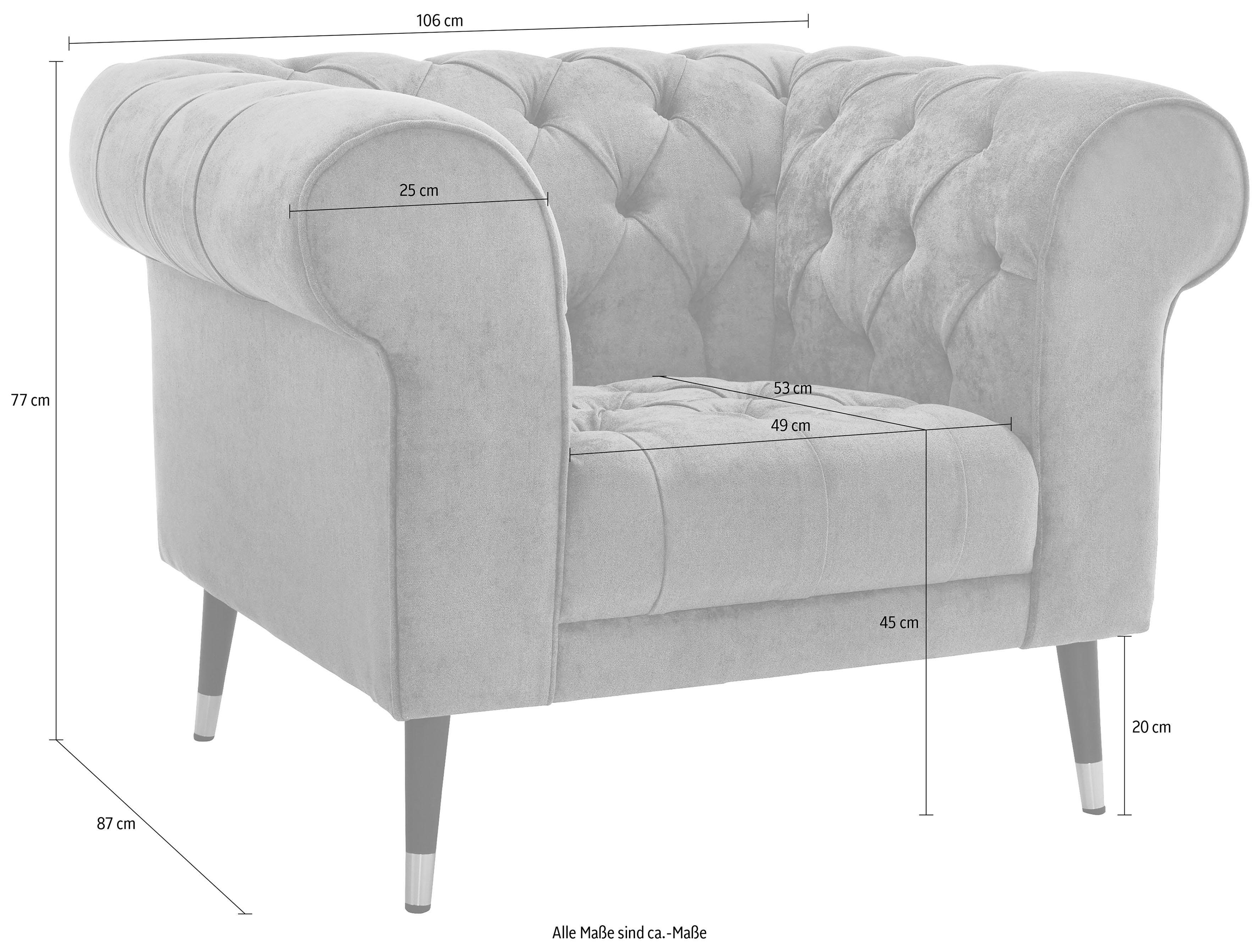 Guido Maria Kretschmer Home&Living Chesterfield-fauteuil Tinnum fauteuil (set)