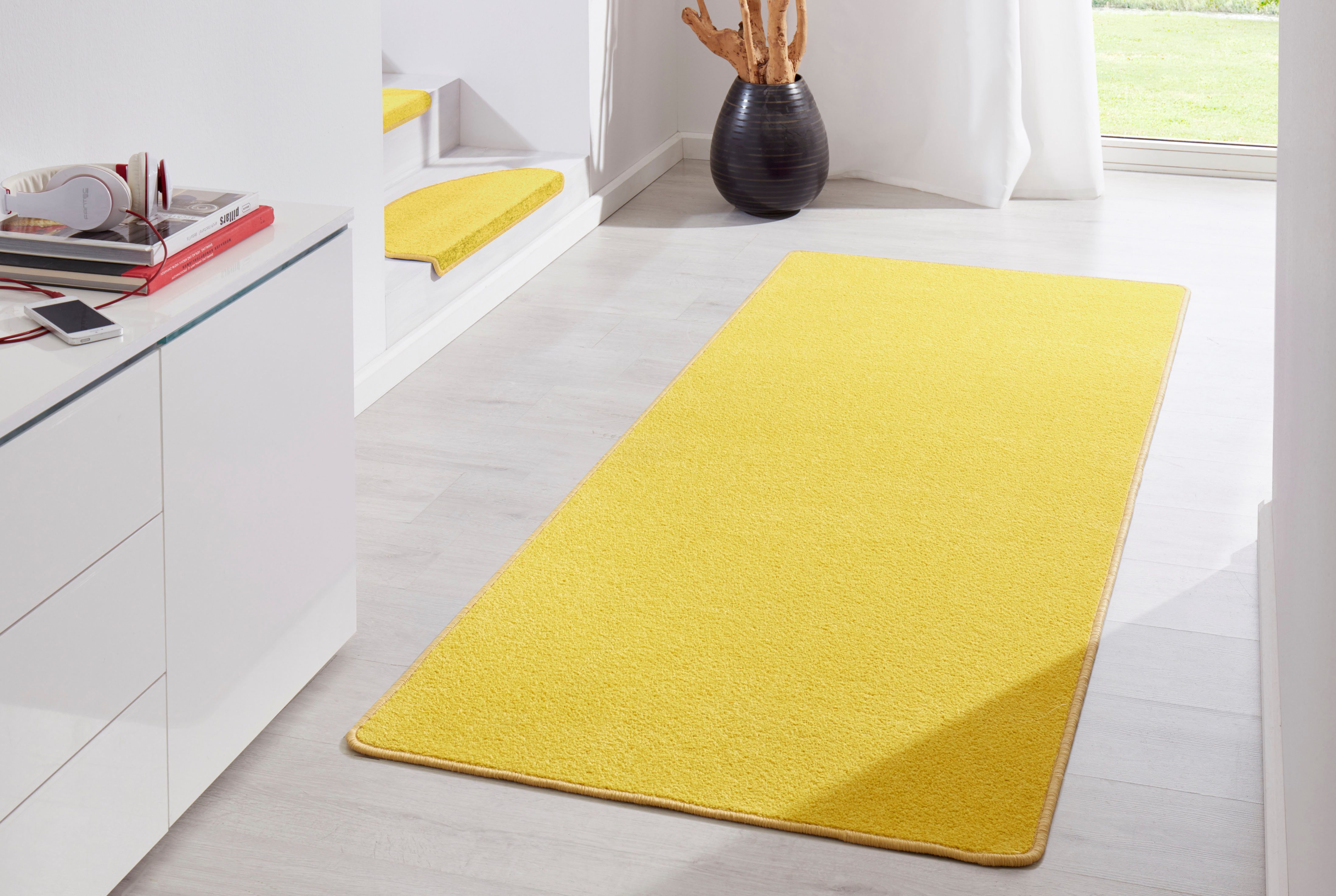 HANSE Home Vloerkleed Fancy Kortpolig, loper, effen, geketteld, woonkamer, slaapkamer, eetkamer