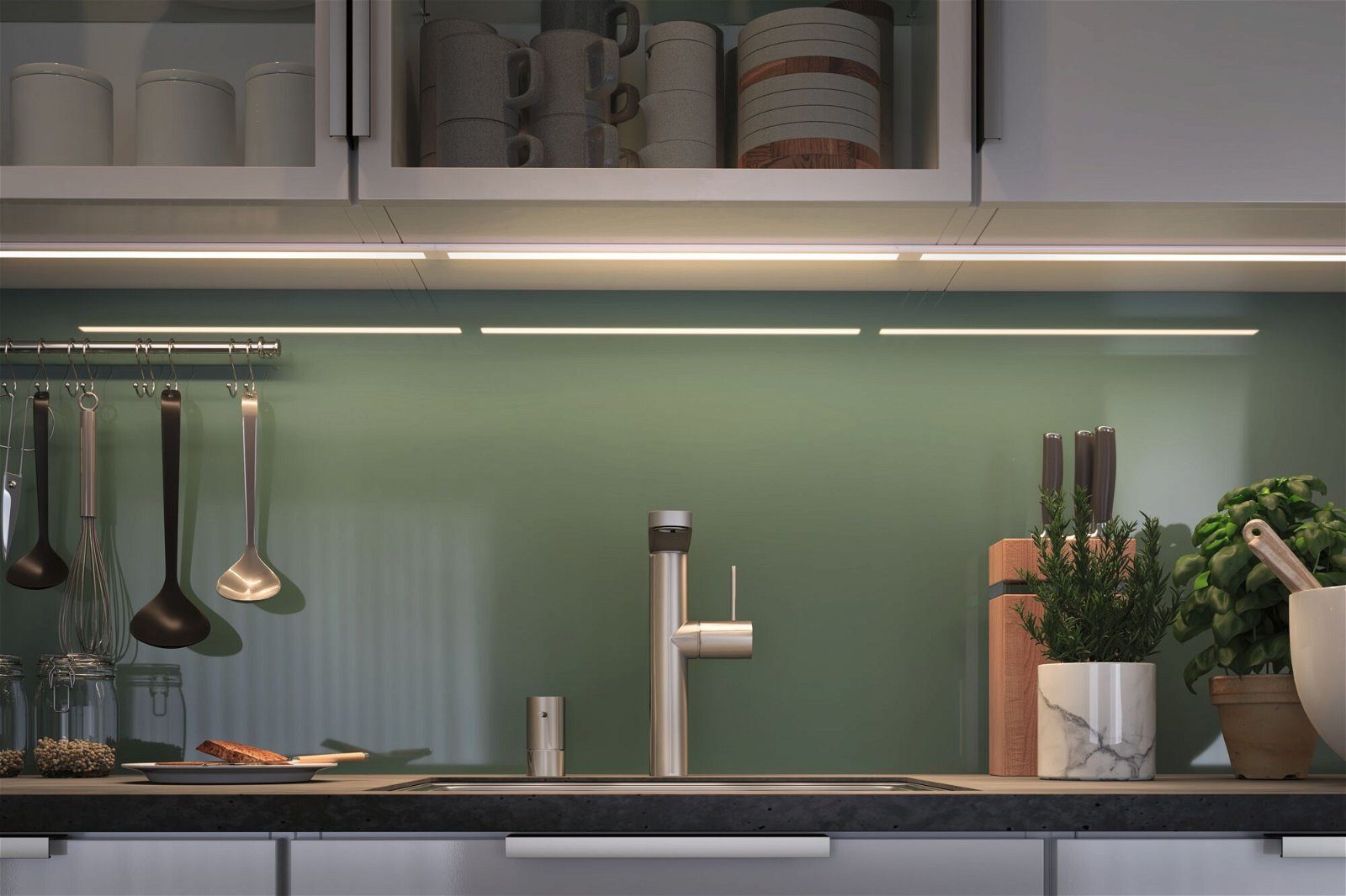 Paulmann Verlichting voor onderkast Clever Connect Spot Border 500mm 1x7,3W 12V wit mat/kunststof (1 stuk)