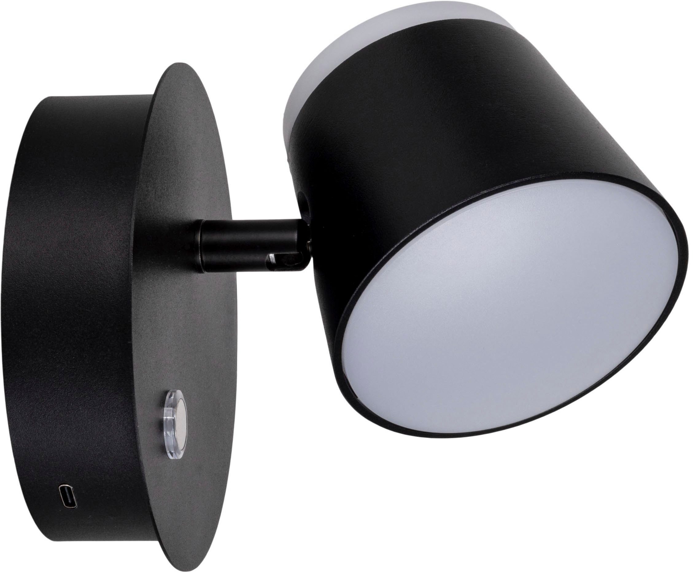 näve Led-wandlamp Tondo magnetisch, batterij opladen via usb-c kabel, dimbaar per touch, geheugen (1 stuk)