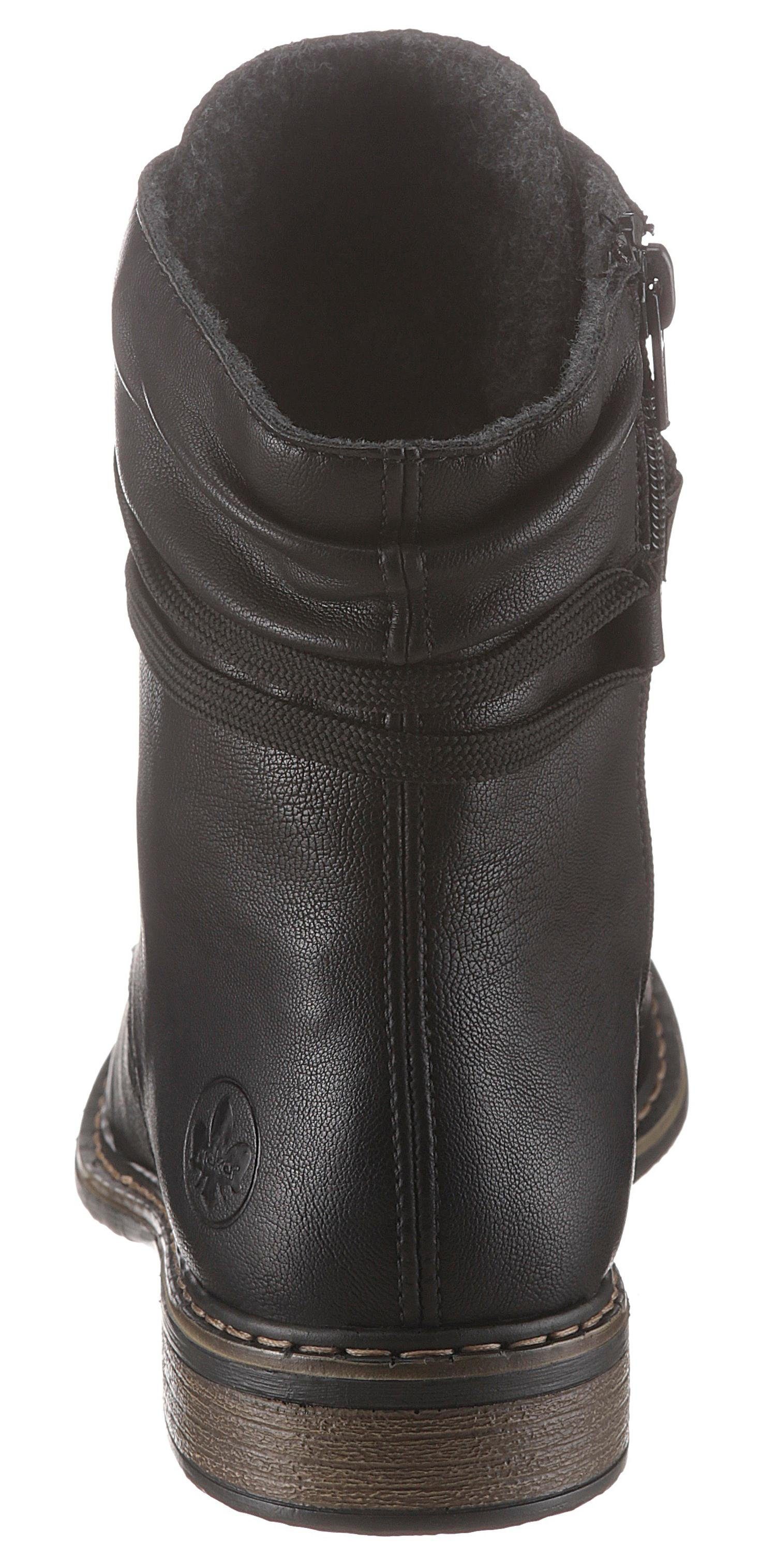 Rieker Hoge veterschoenen , winterboots, blokhak, enkellaarsjes met subtiele studs