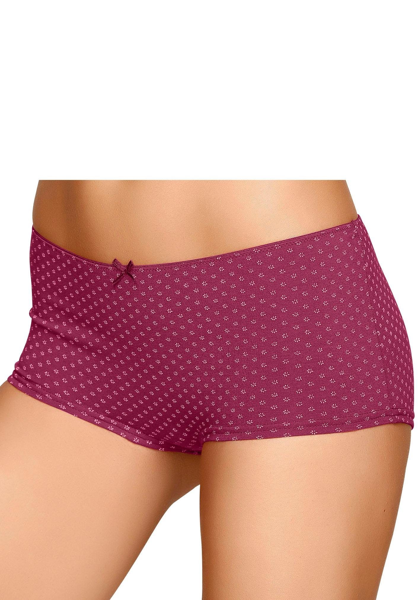 s.Oliver RED LABEL Beachwear Hipster van elastisch katoen (4 stuks, Set van 4)
