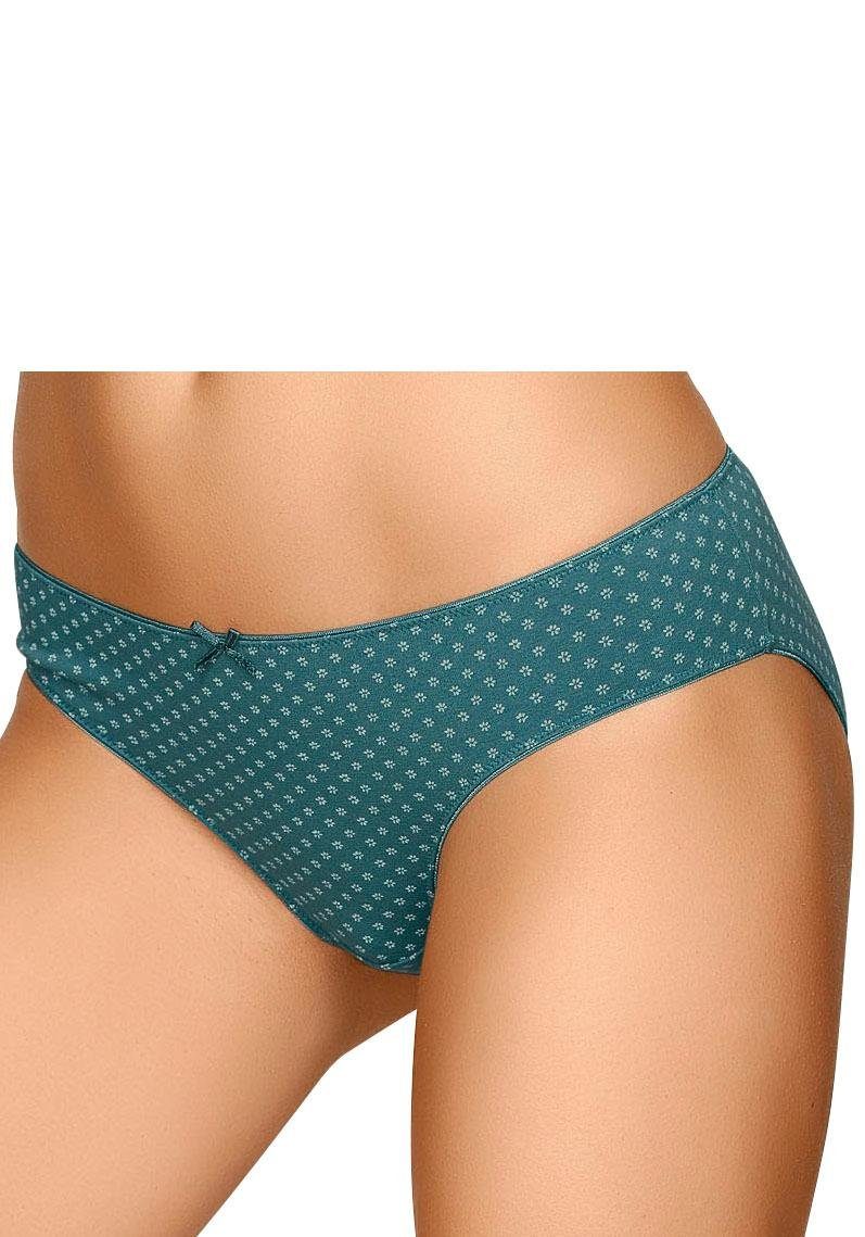 s.Oliver RED LABEL Beachwear Bikinibroekje van elastisch katoen (4 stuks, Set van 4)