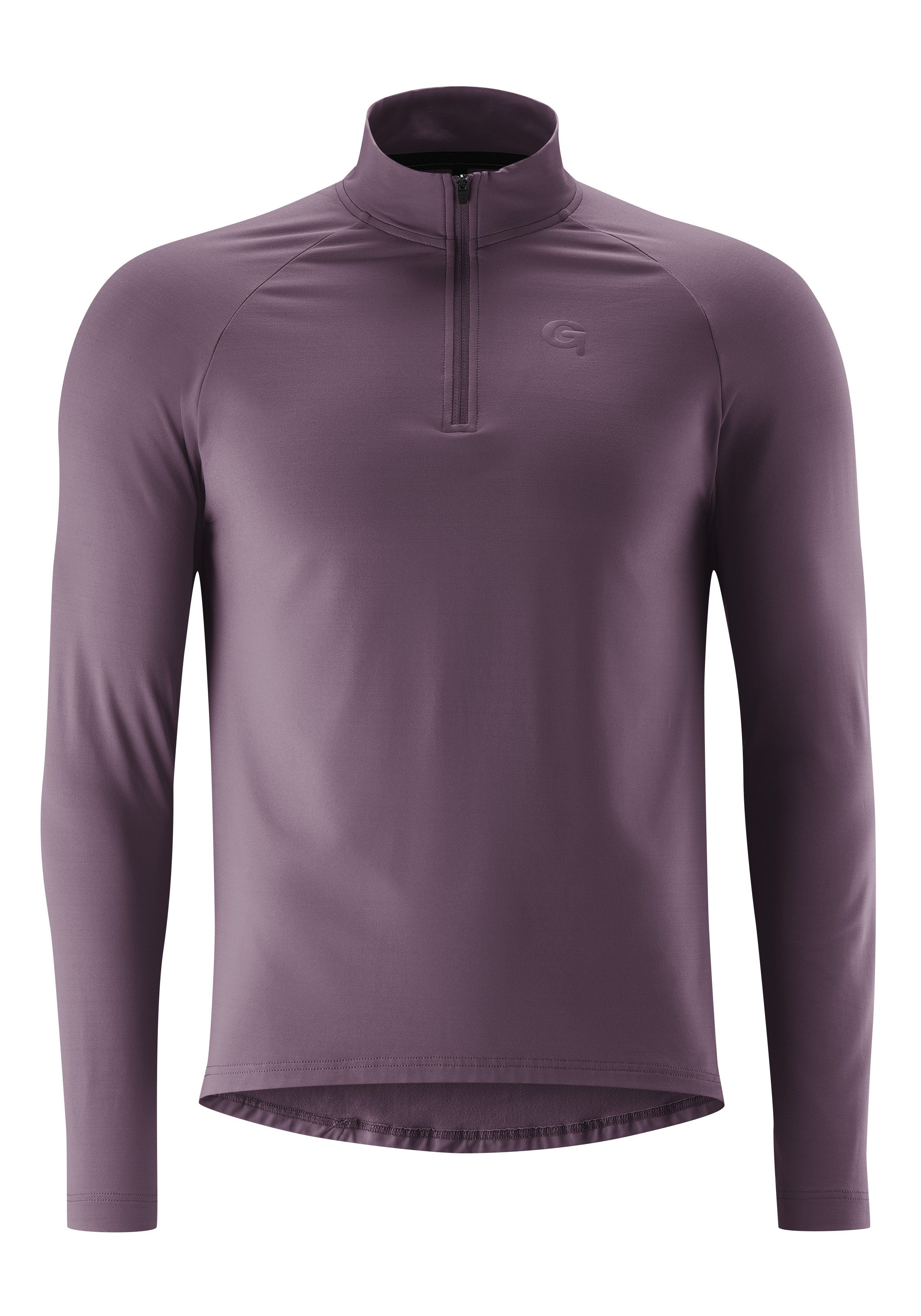 Gonso Fietsshirt Essential Jersey Longsleeve M Heren fiets-trui met lange mouwen, midlayer trui shirts maat XXL paars