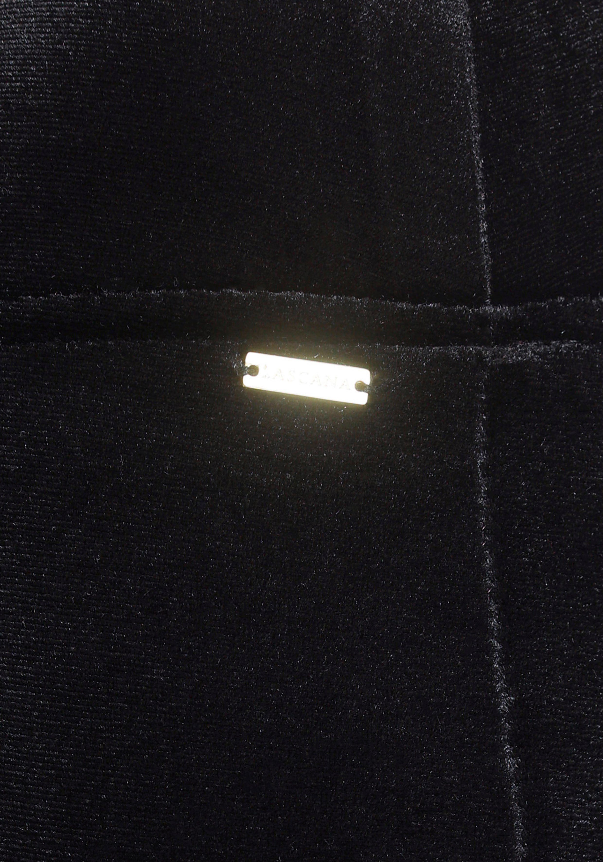 Lascana Capribroek in zachte, elastische fluweeluitstraling, loungepak