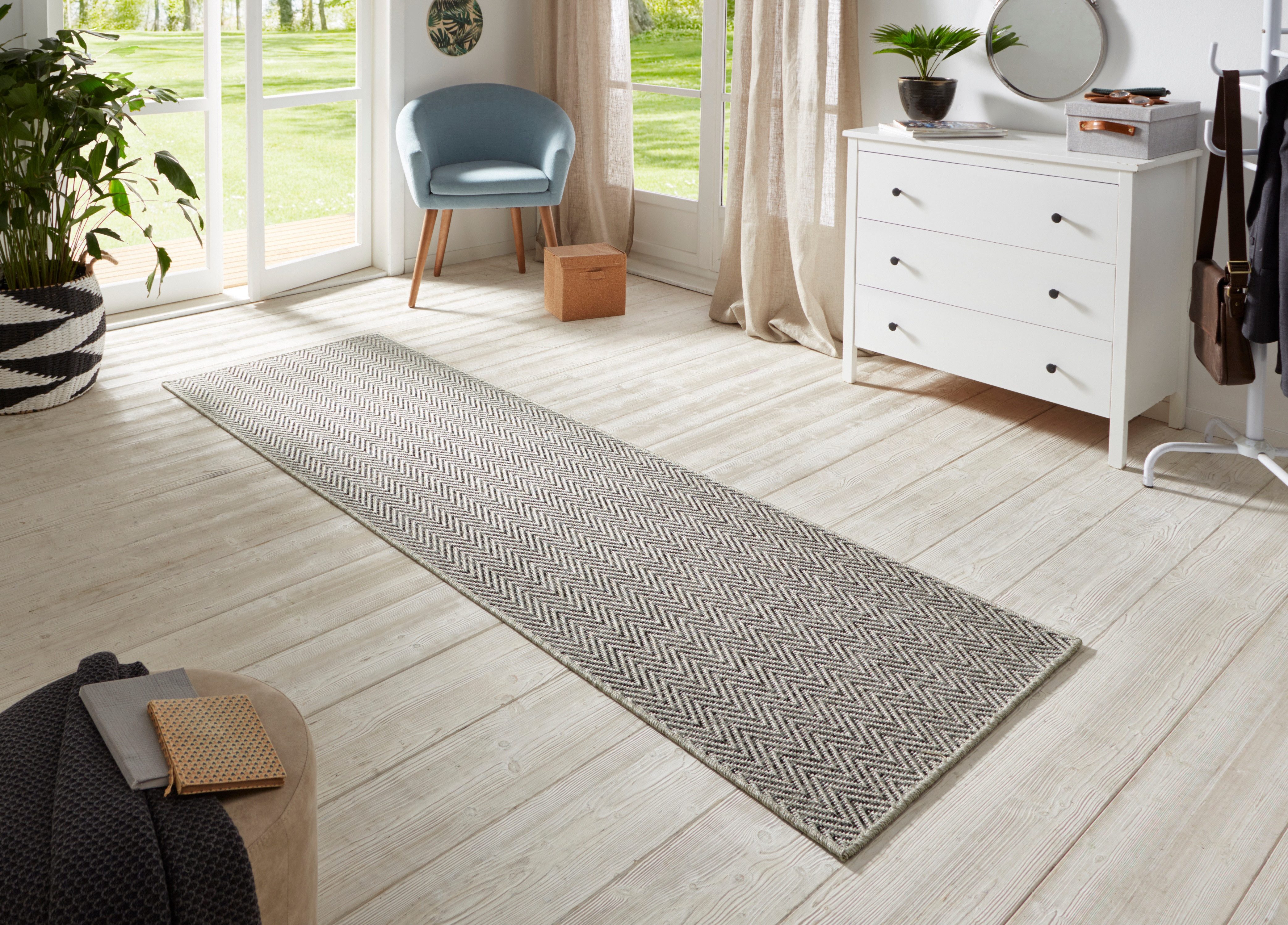 HANSE Home Loper Nature 500 Platweefsel, in- & outdoor, antislip, hal, keuken, tuin, terras