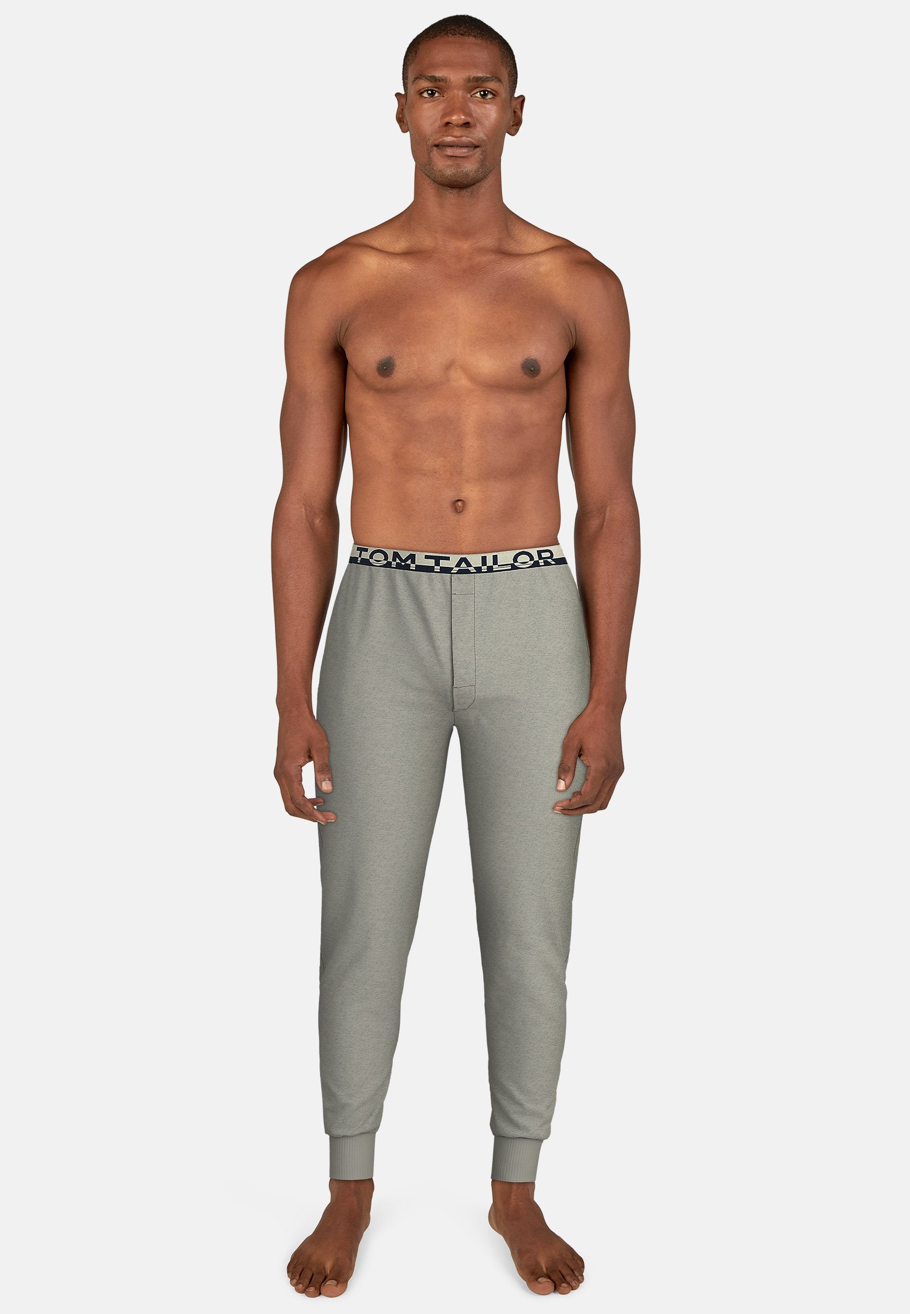 Tom Tailor Pyjamabroek BRÜGGE met zijzakken en logo tailleband