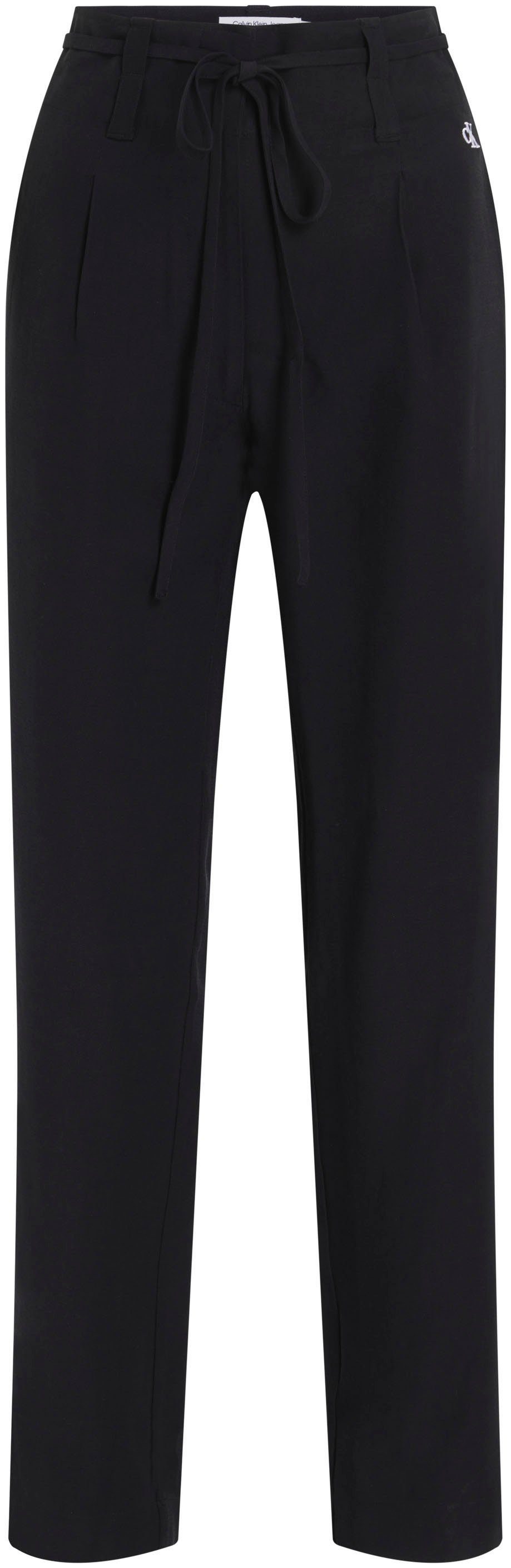 Calvin Klein Geweven broek WAIST TIES TAPERED TWILL PANT