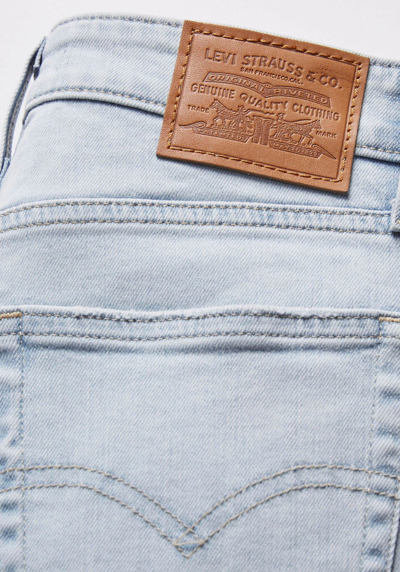 Levi's® Skinny fit jeans 721 High rise skinny met splitje in de zoom
