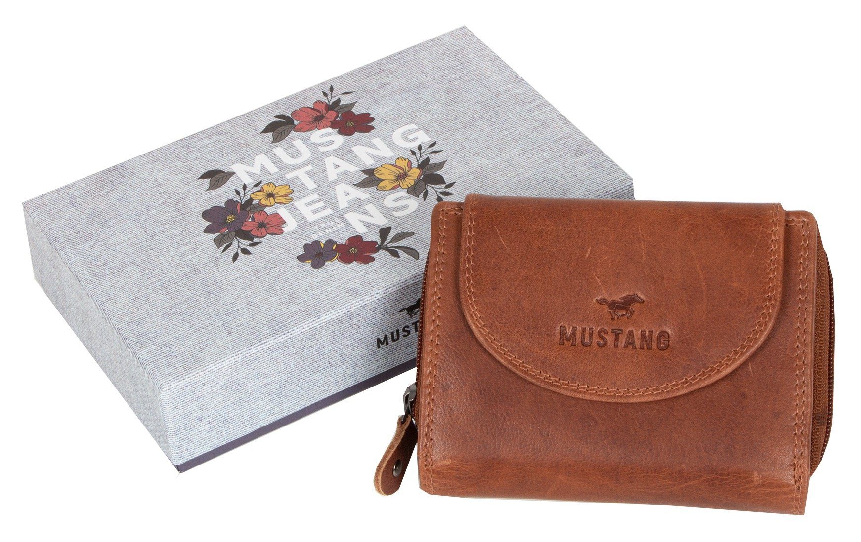 MUSTANG Portemonnee Udine leather wallet top opening