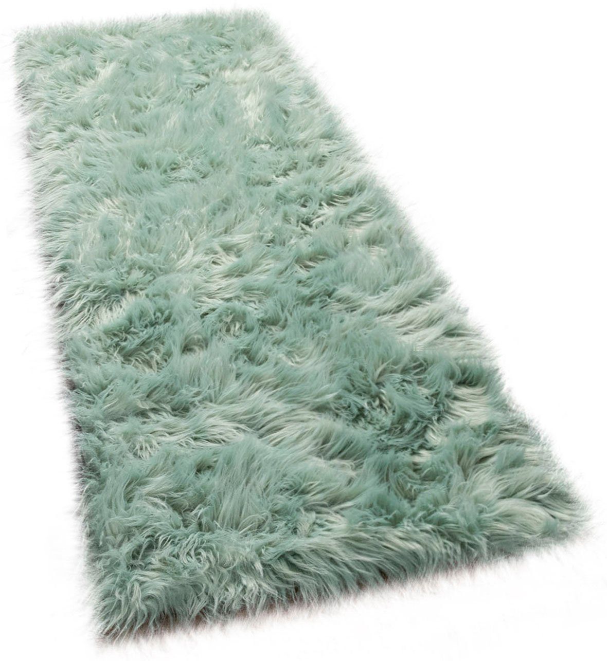 Paco Home Hoogpolige loper Playa 960 Loper, imitatiebont, flokati-look, heerlijk zacht, unikleuren