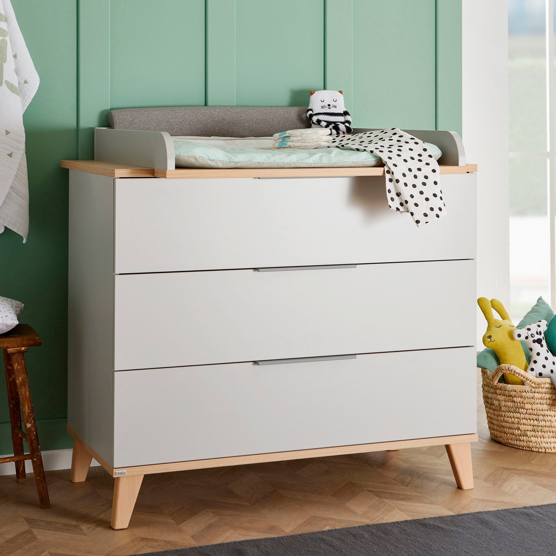 PAIDI Kinderwelten Commode Fiene 3 laden, bovenste lade volledig uittrekbaar