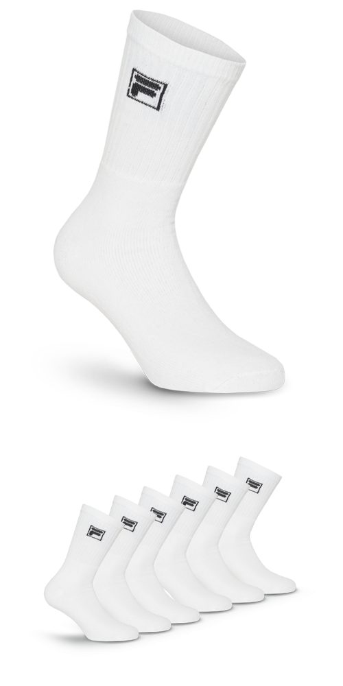 Fila Sportsokken Klassieke tennissokken in 6-pack (6 paar, Set van 6)