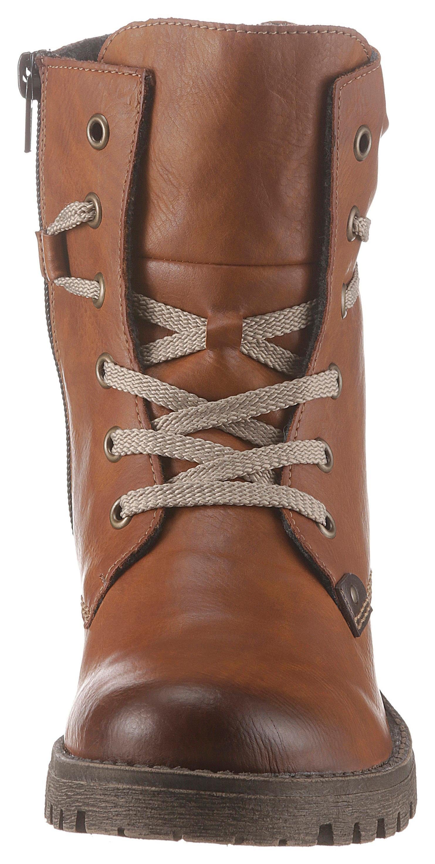 Rieker Hoge veterschoenen met opvallende vetersluiting