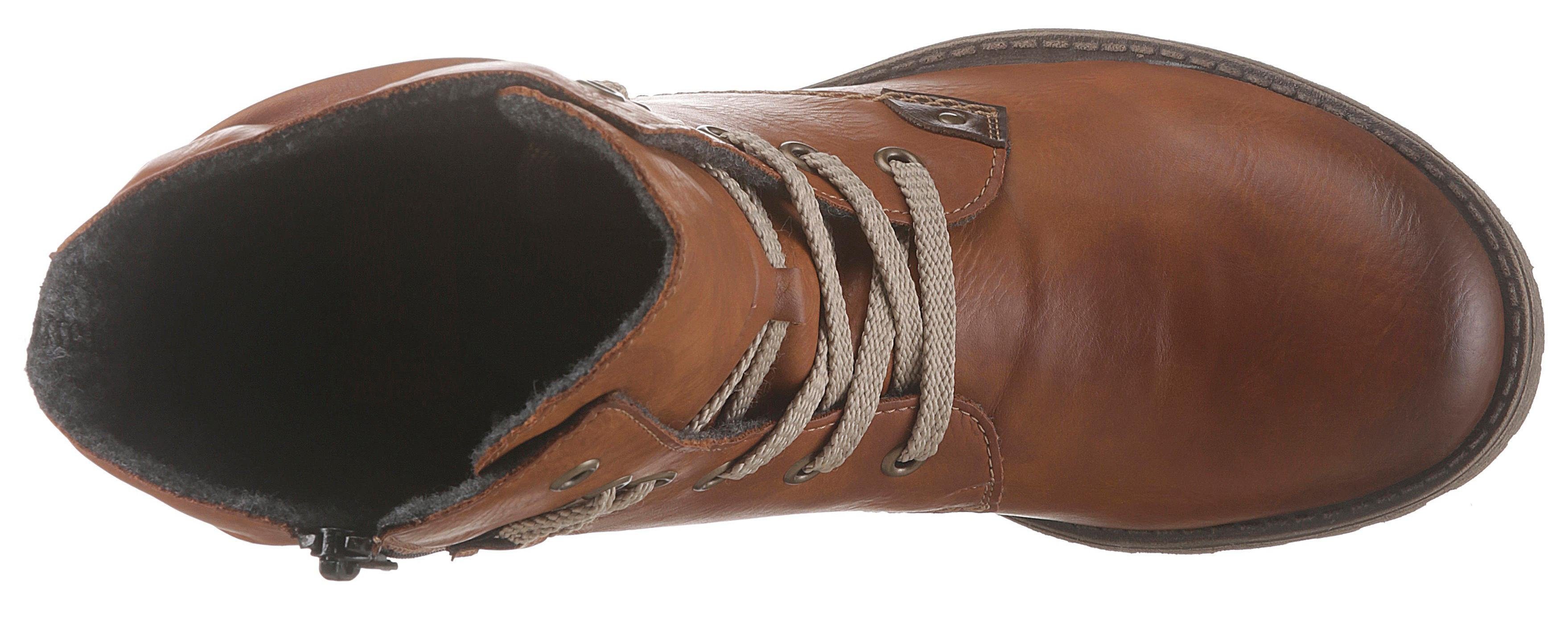 Rieker Hoge veterschoenen met opvallende vetersluiting