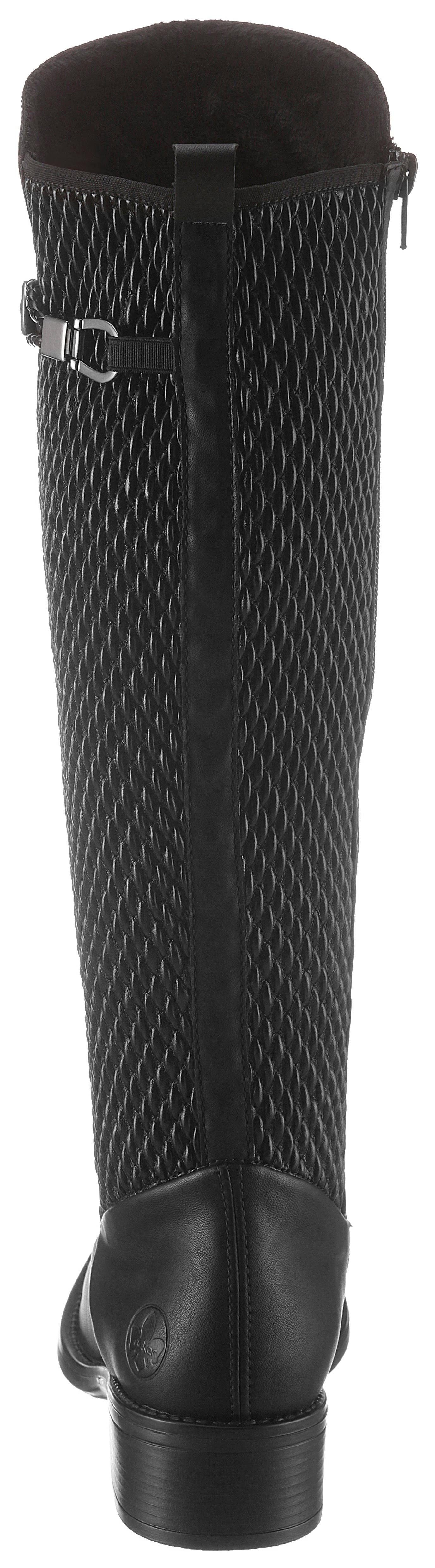Rieker Laarzen lange laarzen, blokhak, stretch, met gespsieraden