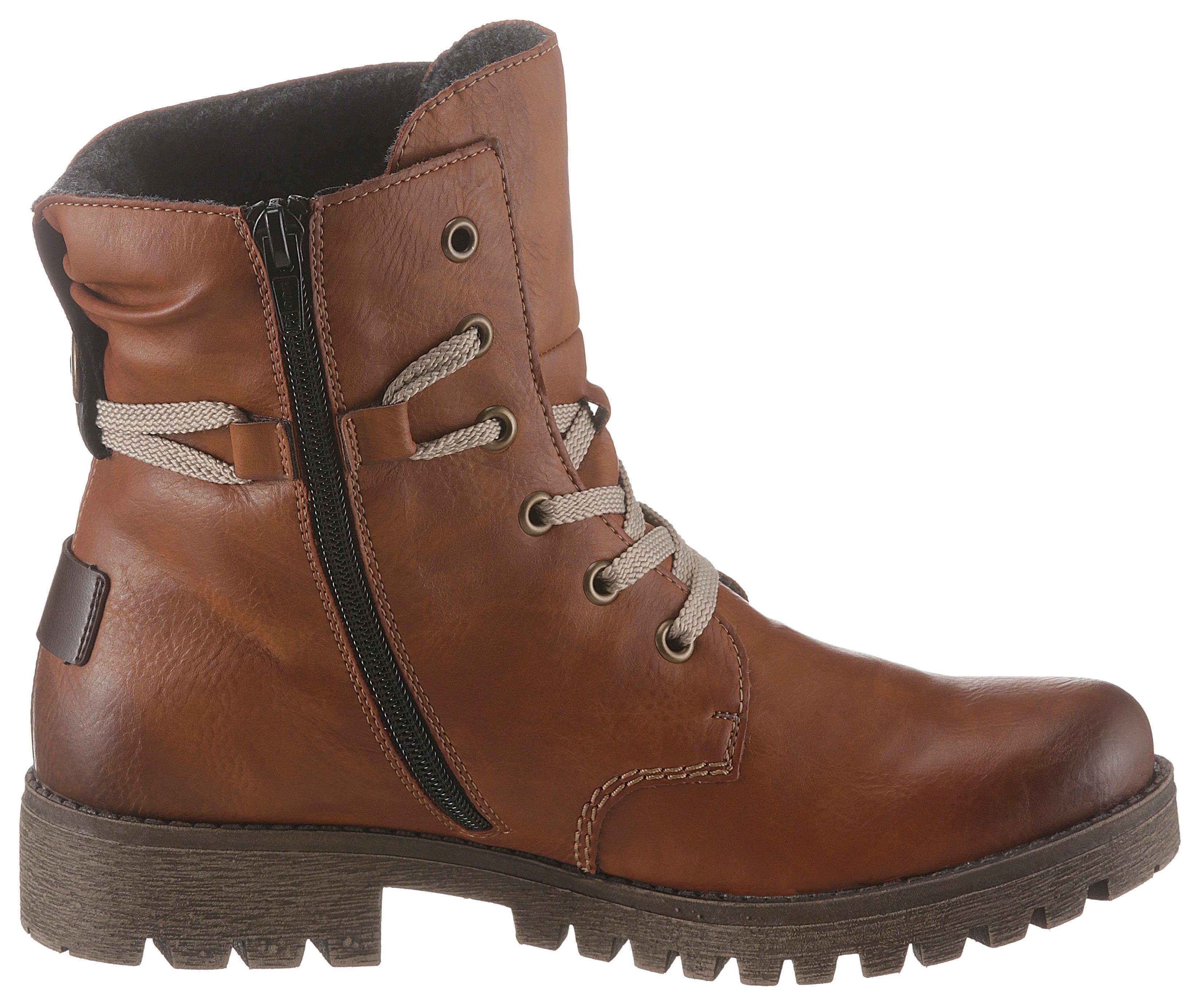 Rieker Hoge veterschoenen met opvallende vetersluiting