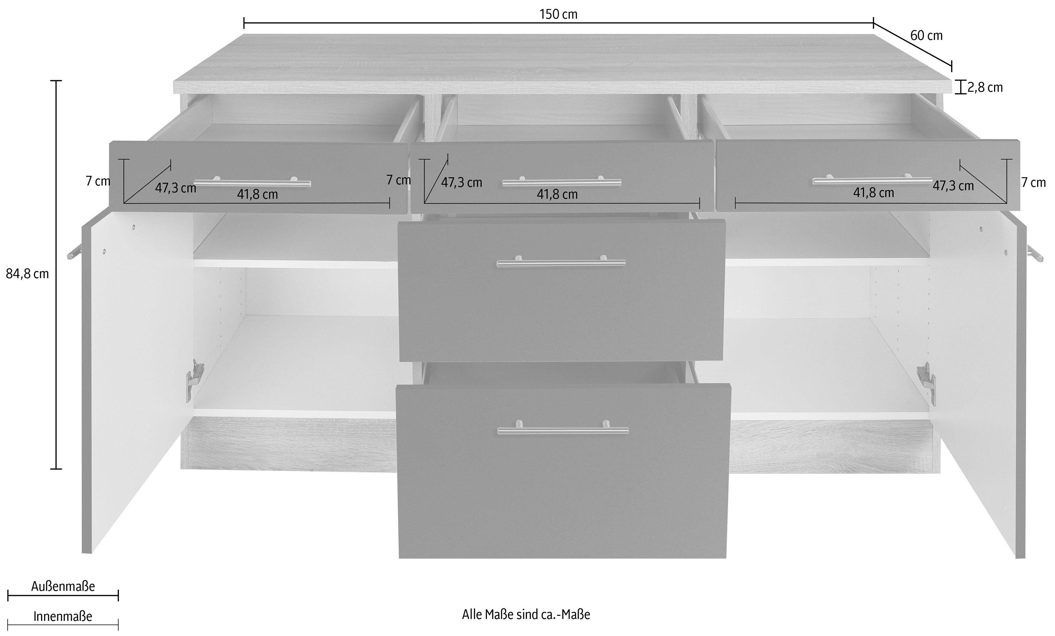 OPTIFIT Onderkast Kalmar , breedte 150 cm