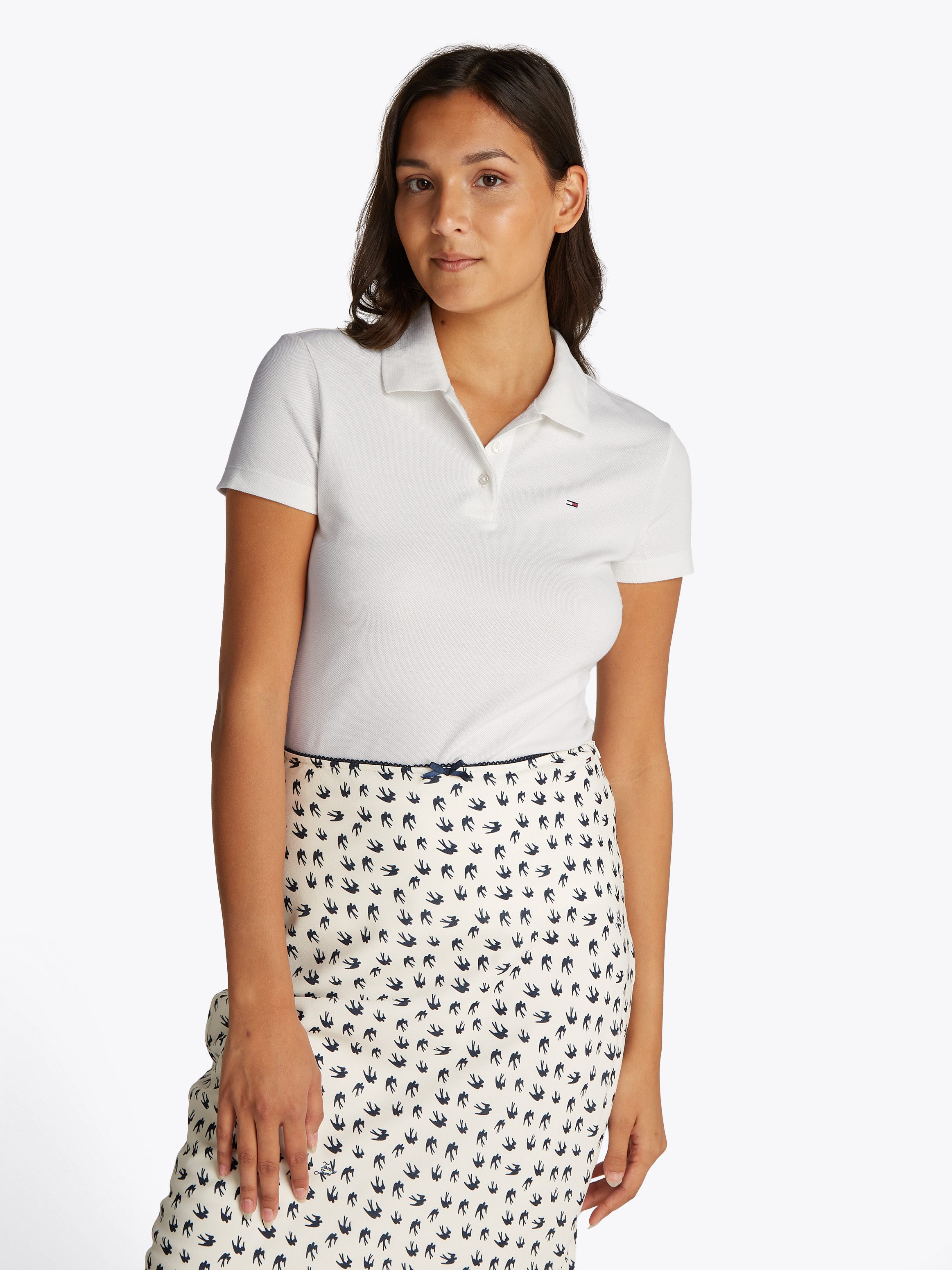 TOMMY JEANS Poloshirt TJW SLIM ESSENTIAL POLO SS