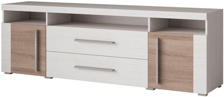 INOSIGN Tv-meubel Roger, breedte 182 cm, stijlvolle TV-kast, 2 deuren 2 laden