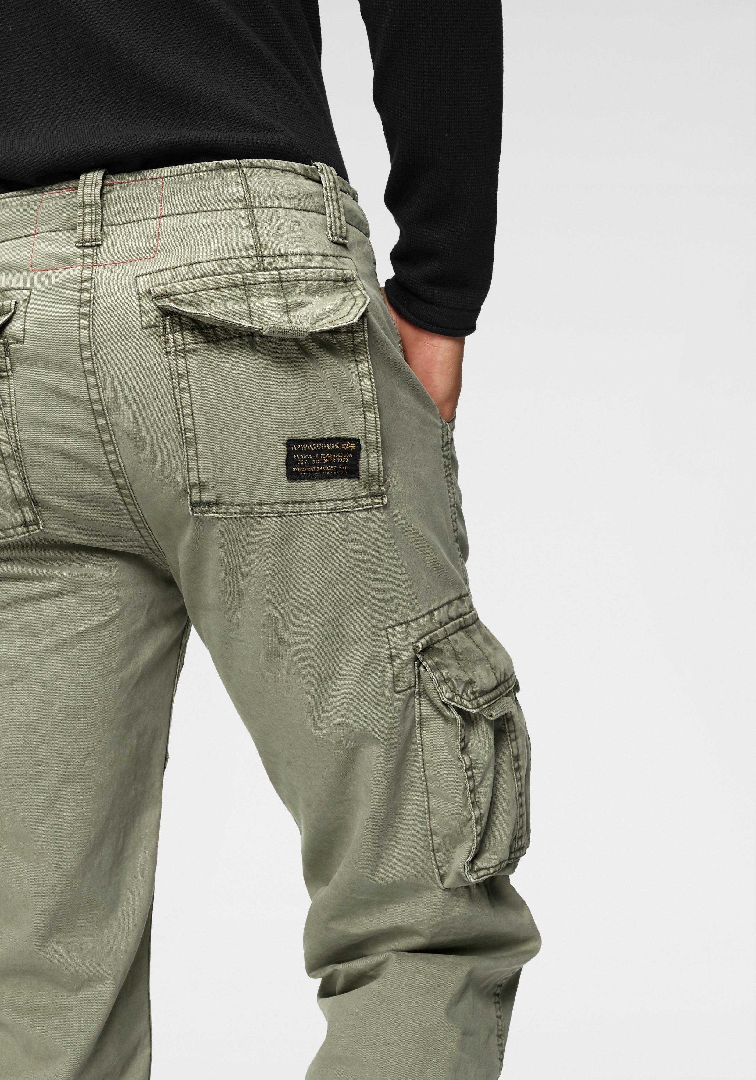 Alpha Industries Cargobroek Jet pant met zijcargozakken en koord aan de beenafsluiting