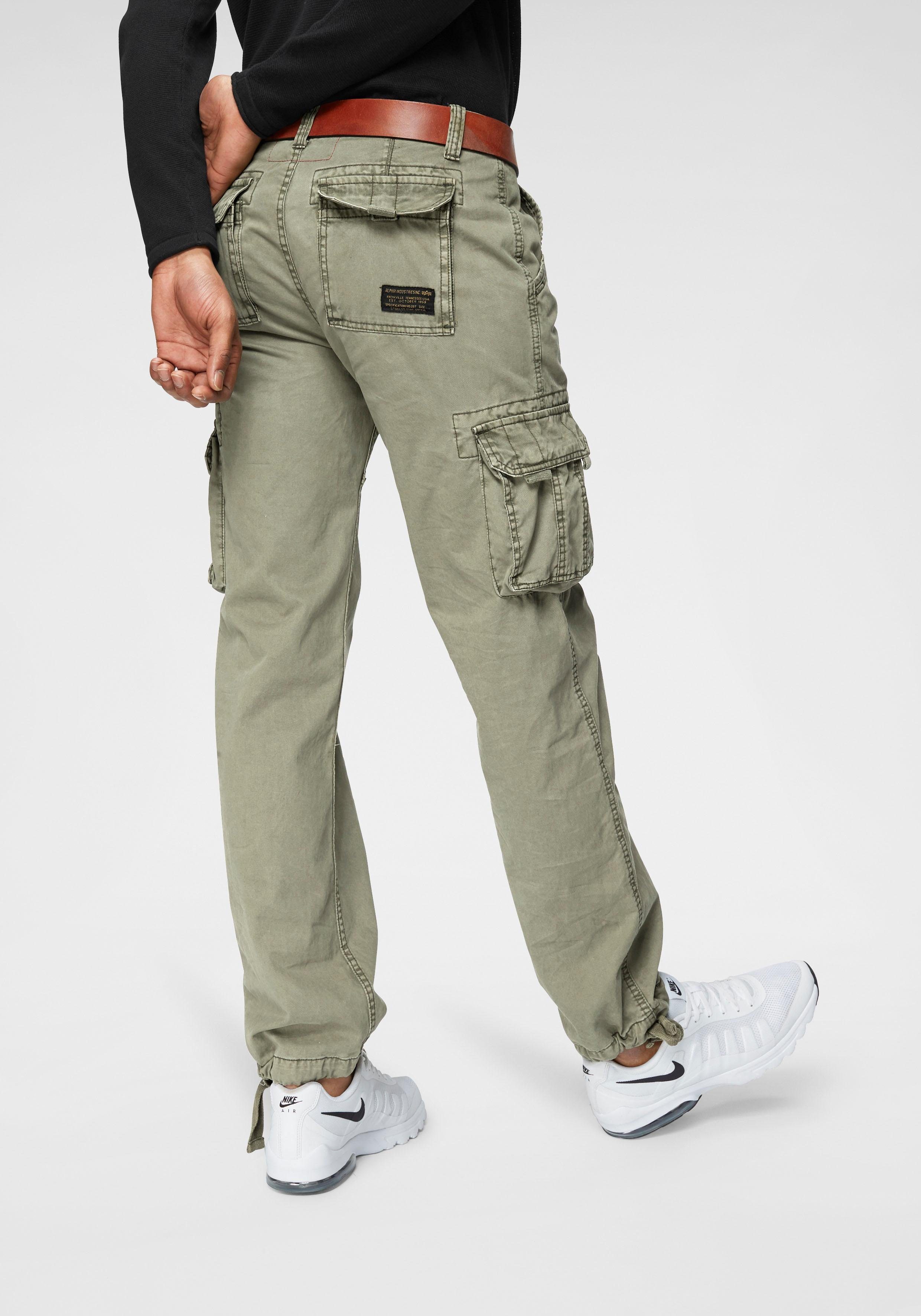 Alpha Industries Cargobroek Jet pant met zijcargozakken en koord aan de beenafsluiting