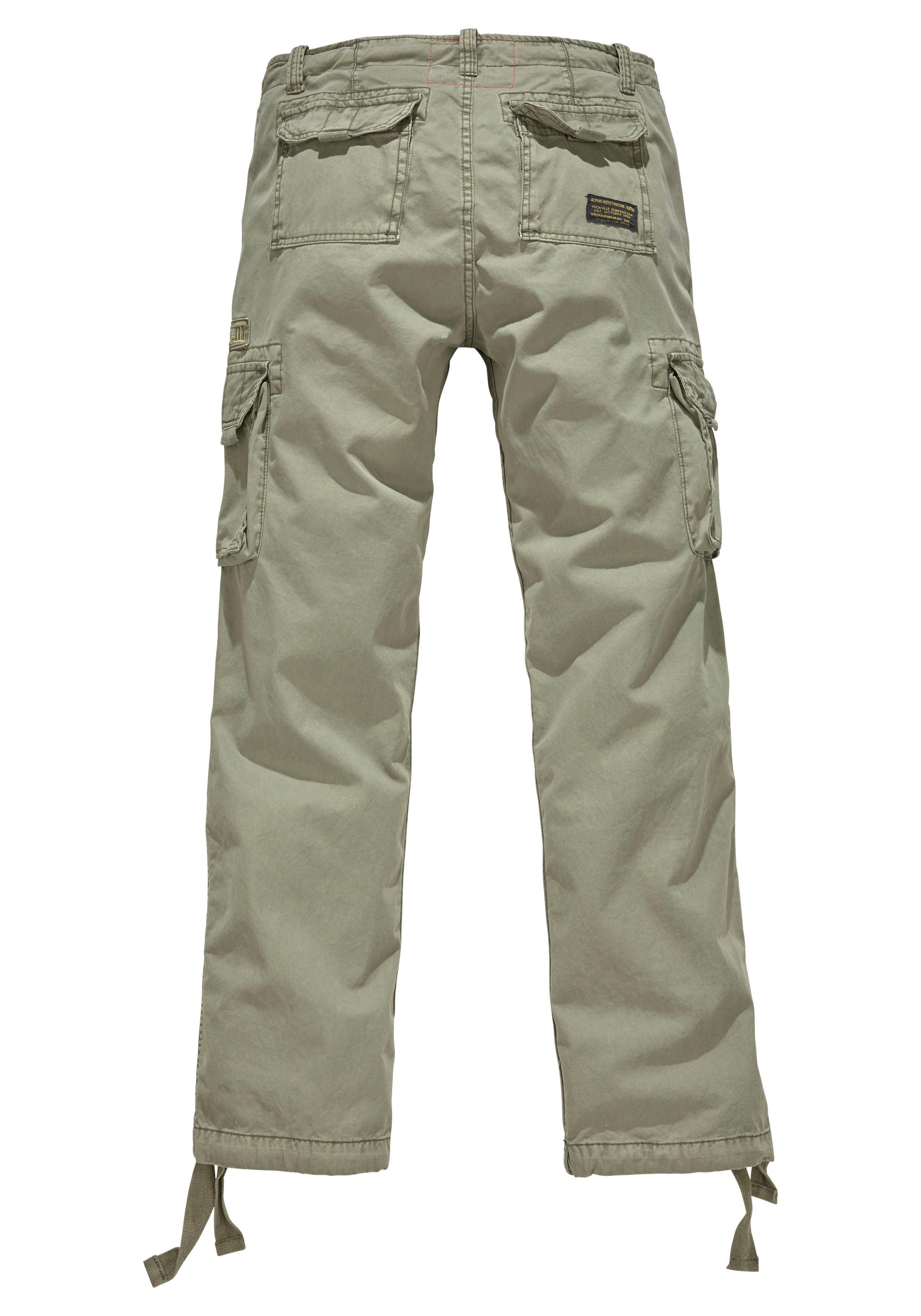 Alpha Industries Cargobroek Jet pant met zijcargozakken en koord aan de beenafsluiting