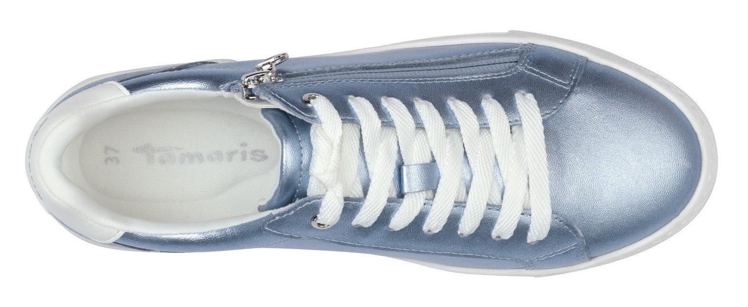 Tamaris Plateausneakers , vrijetijdsschoen, halfschoen, veterschoen met gepolsterde schacht