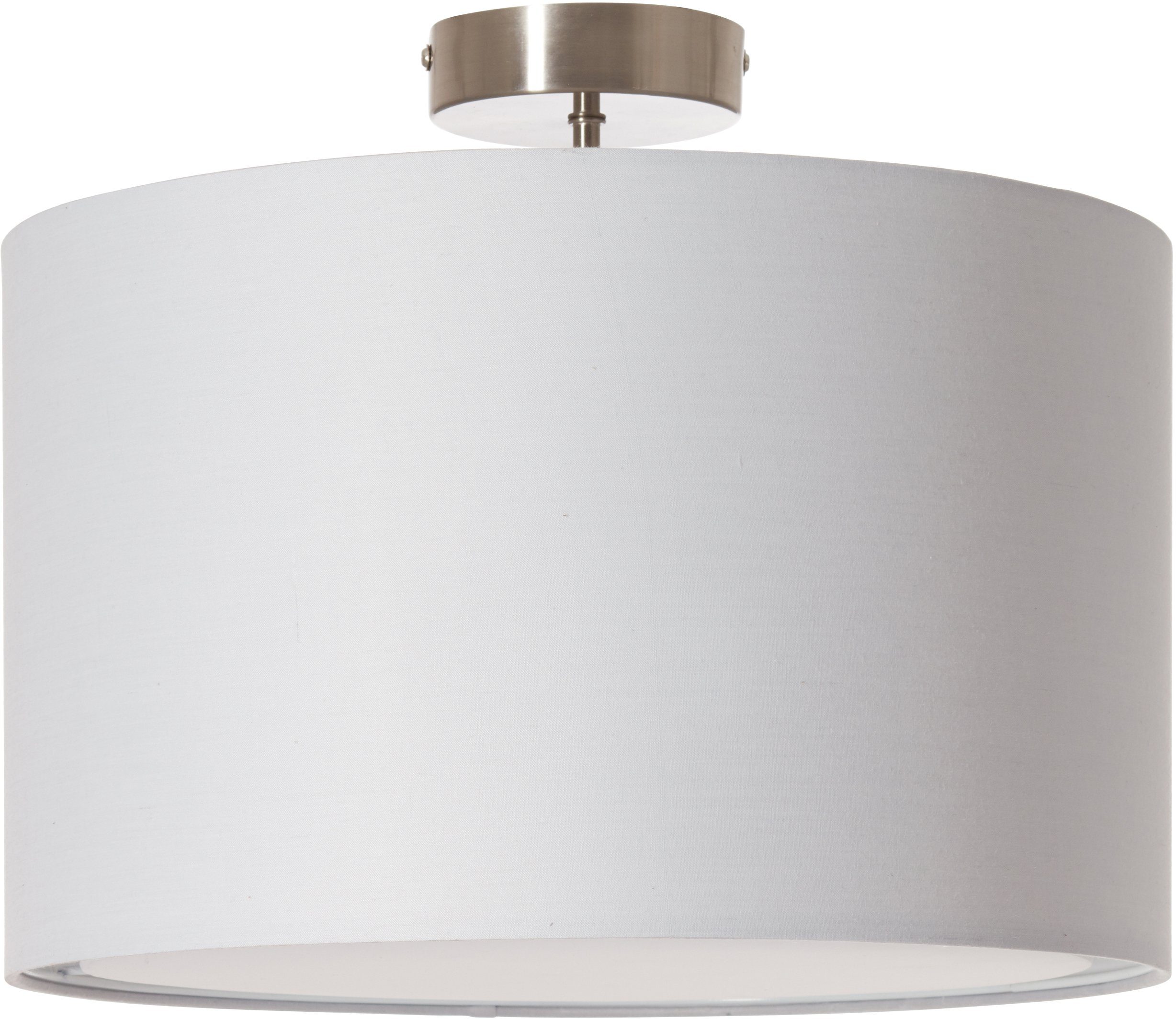 luettenhuett plafondlamp luechte plafondlamp met stof - kap, oe 40 cm, hoogte 32 cm grijs