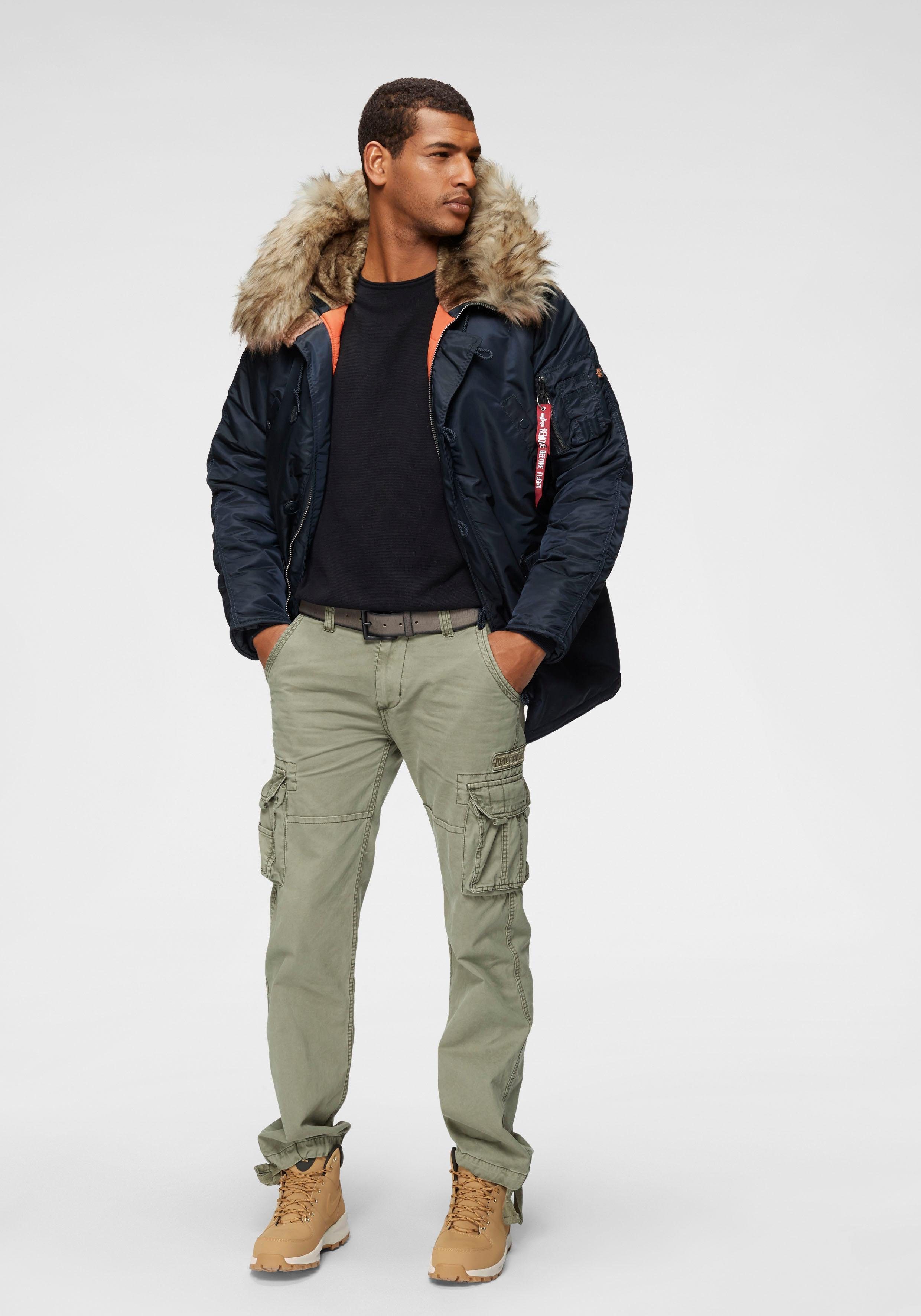 Alpha Industries Cargobroek Jet pant met zijcargozakken en koord aan de beenafsluiting