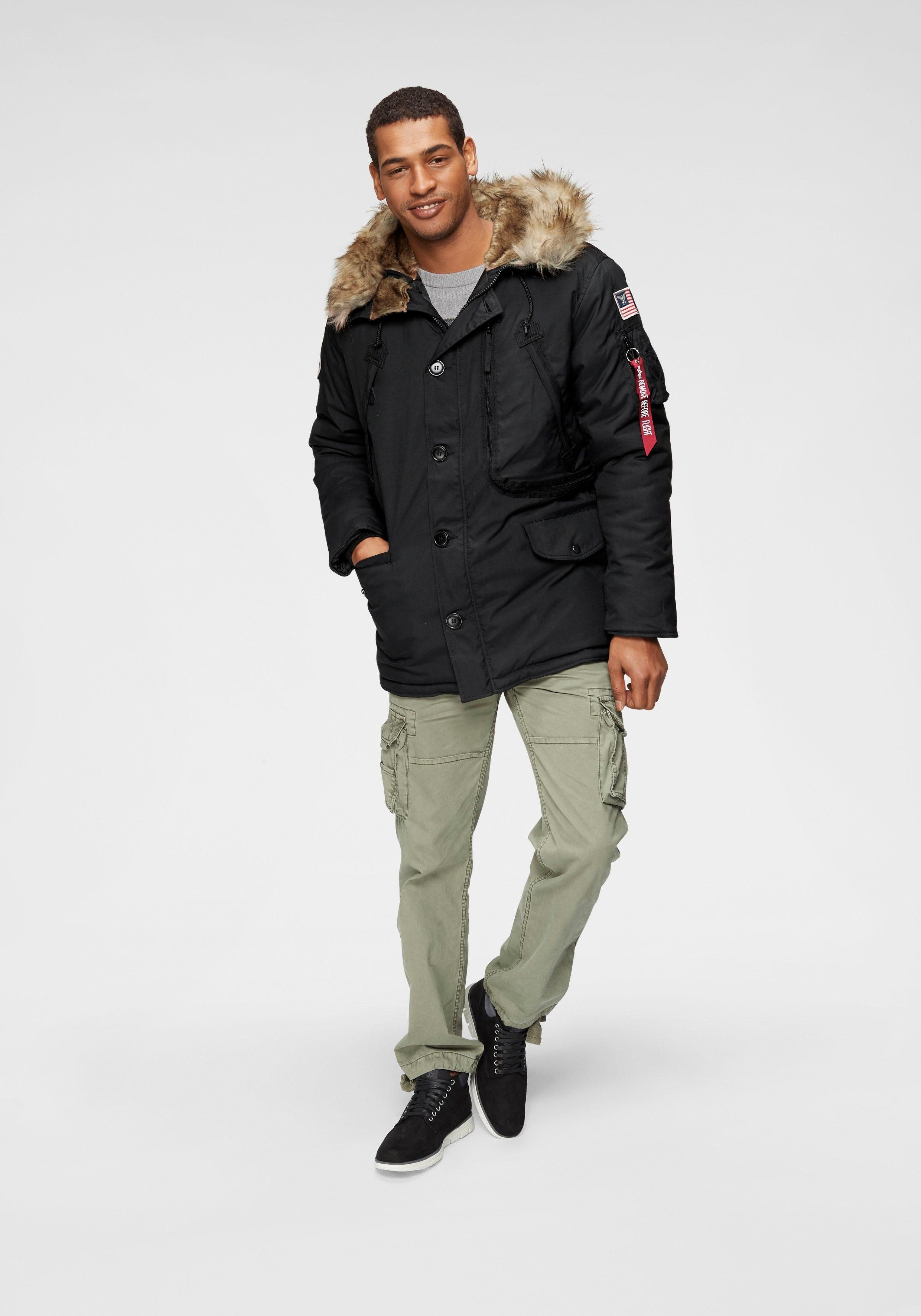 Alpha Industries Cargobroek Jet pant met zijcargozakken en koord aan de beenafsluiting