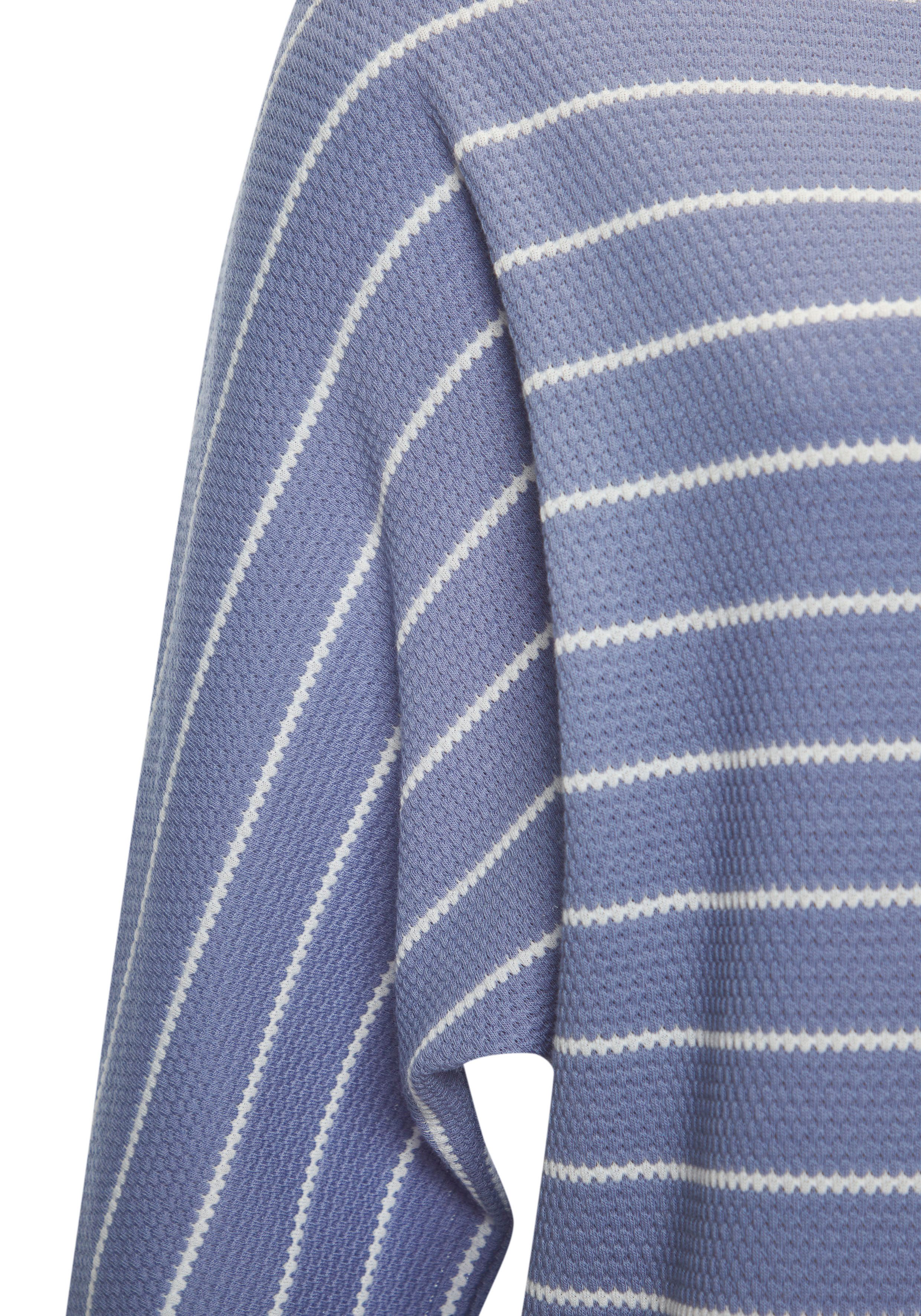 Vivance Shirt met 3/4 mouwen Met modieuze streepstructuur