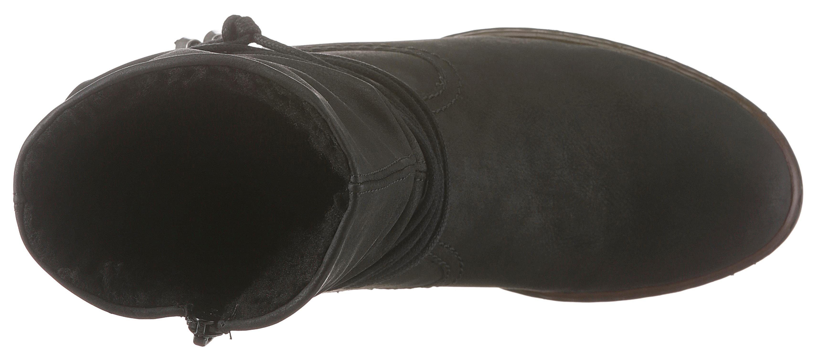 Rieker Winterlaarsjes , boots, trechterhak, warme voering, met geraffineerde schacht