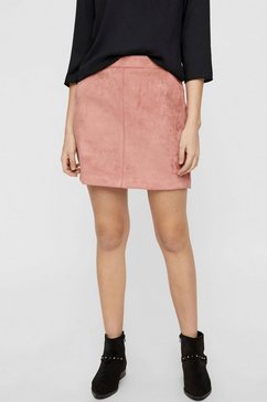 vero moda imitatieleren rok vmdonnadina fauxsuede short skirt roze