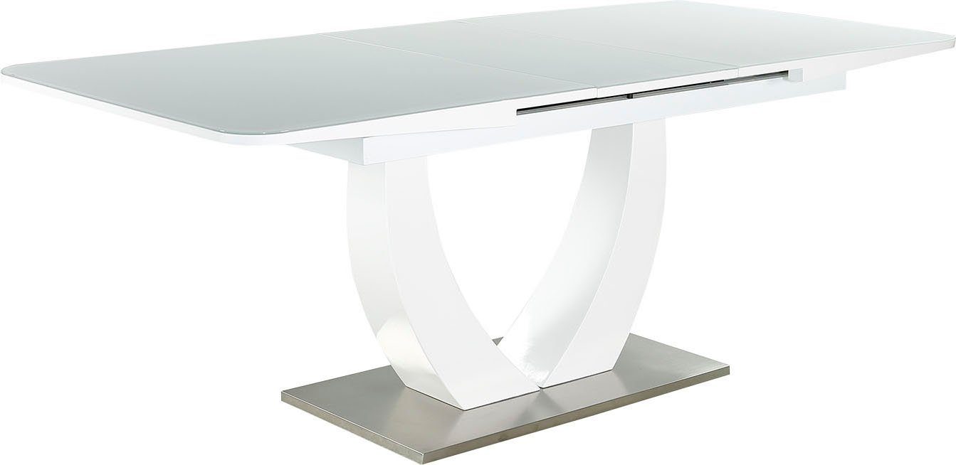 Jockenhöfer Gruppe Eettafel Ulm Hoogglans, met gesynchroniseerde lades, breedte 160-200 cm