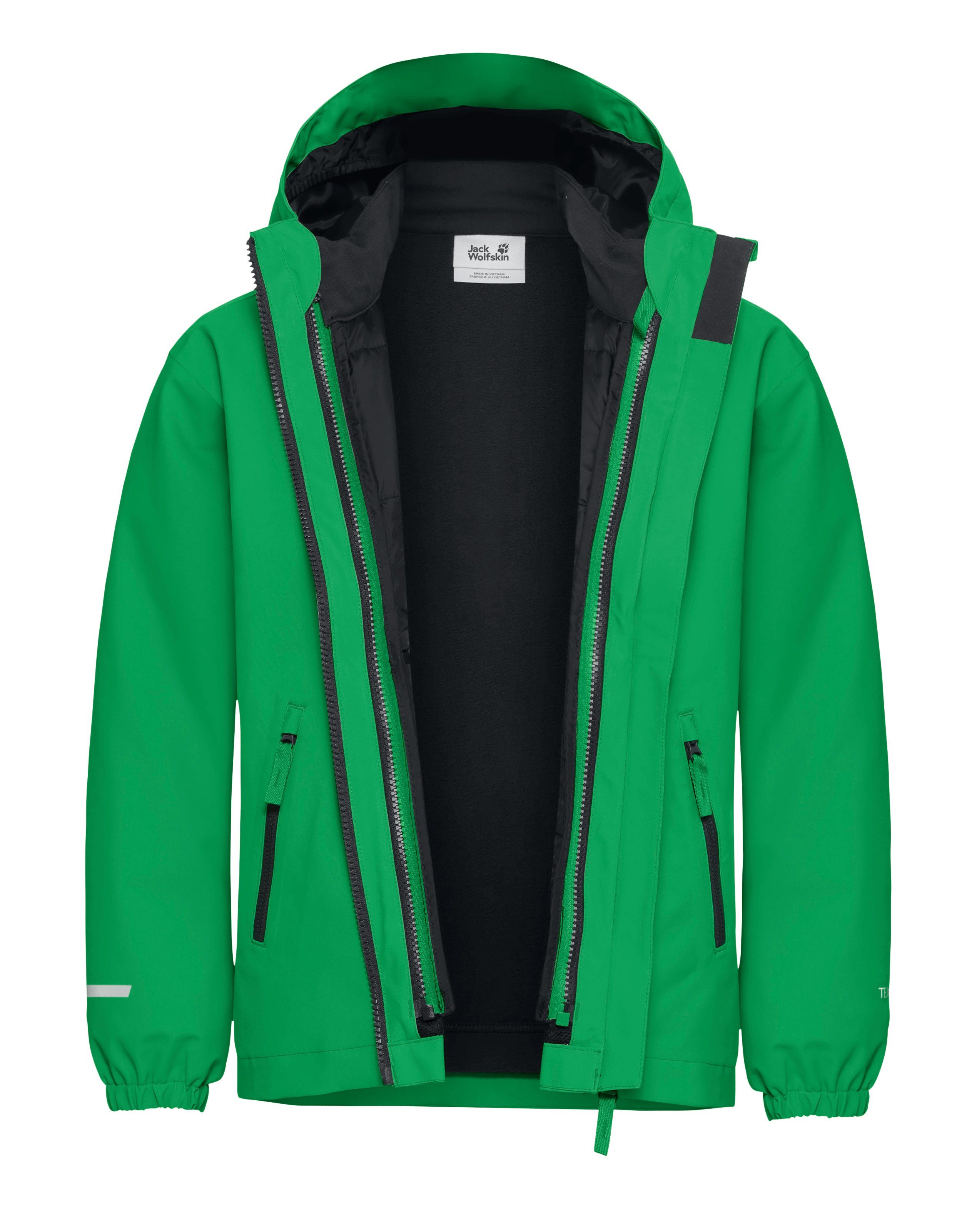 Jack Wolfskin Functioneel 3-in-1-jack HYBRID 3IN1 JACKET K