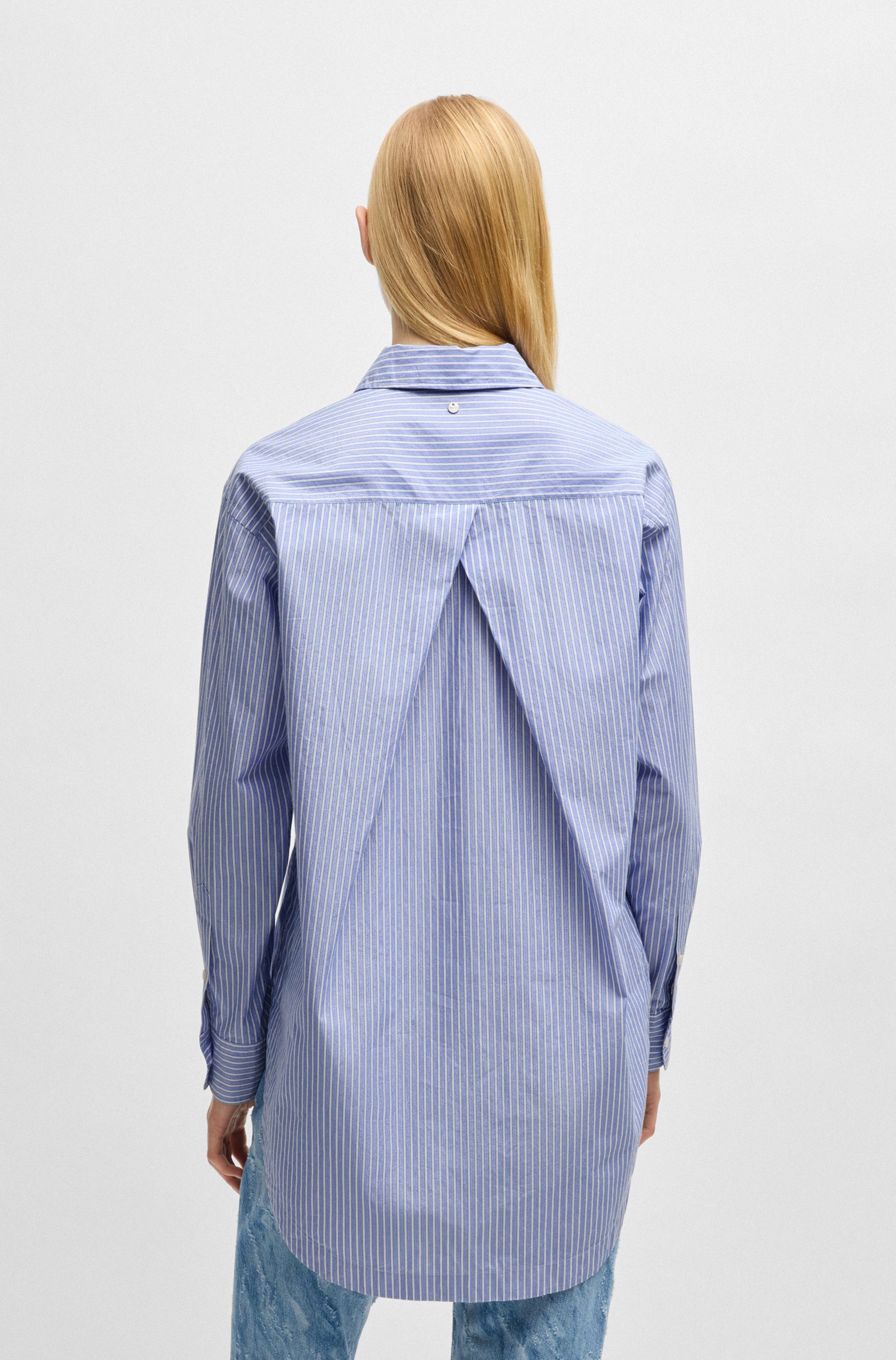 Boss Orange Overhemdblouse Bostucci Premium Damesmode Popeline kwaliteit met glitterdraad