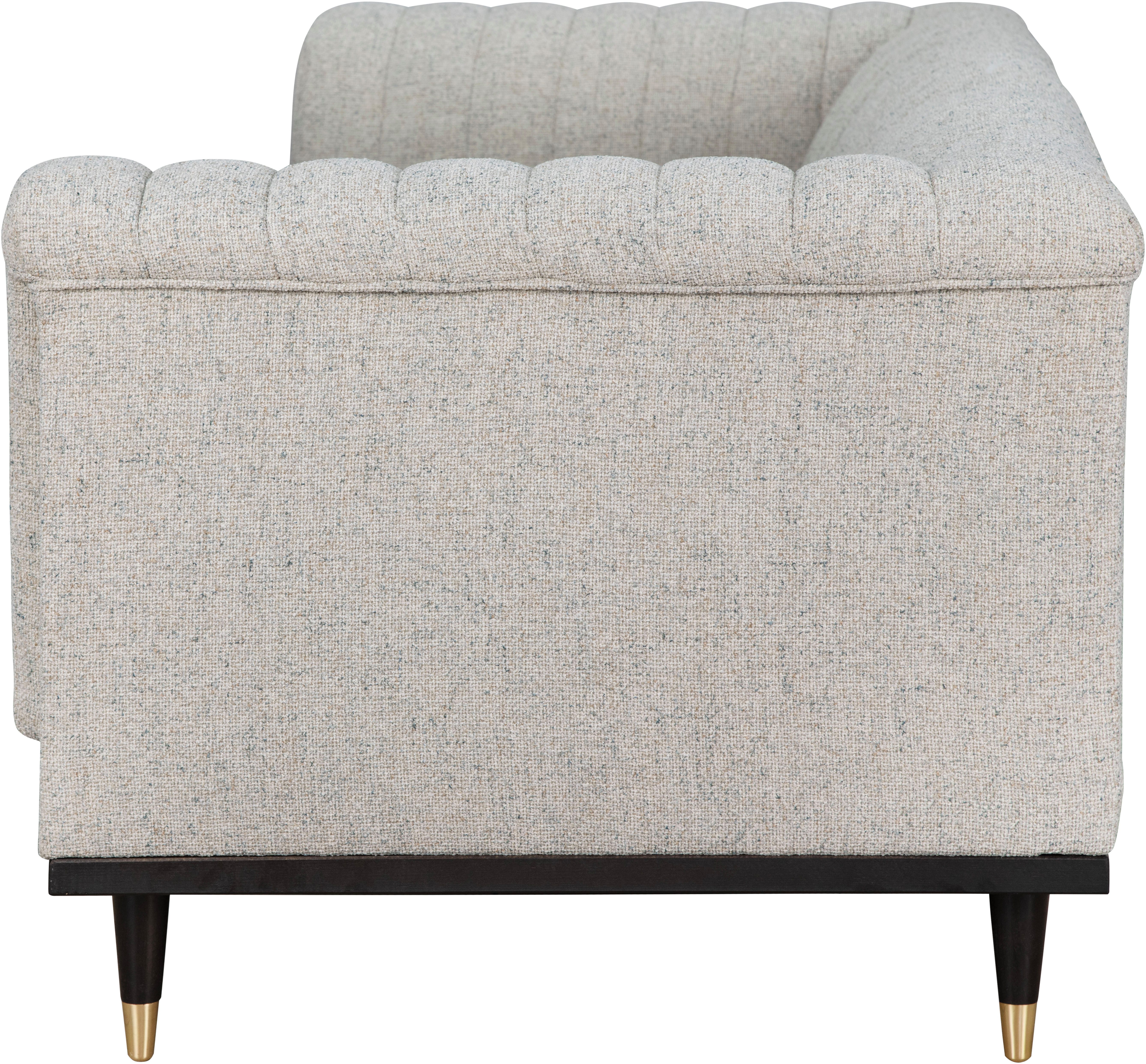 Guido Maria Kretschmer Home&Living 3-zitsbank Chamby met houten rand onder en stiksels bij de leuning