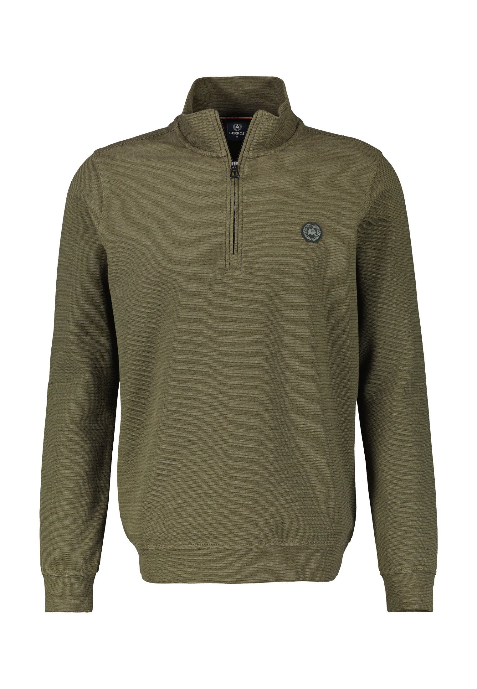 Lerros Sweatvest LERROS brei troyer in structuurkwaliteit heren sweatvesten maat S groen