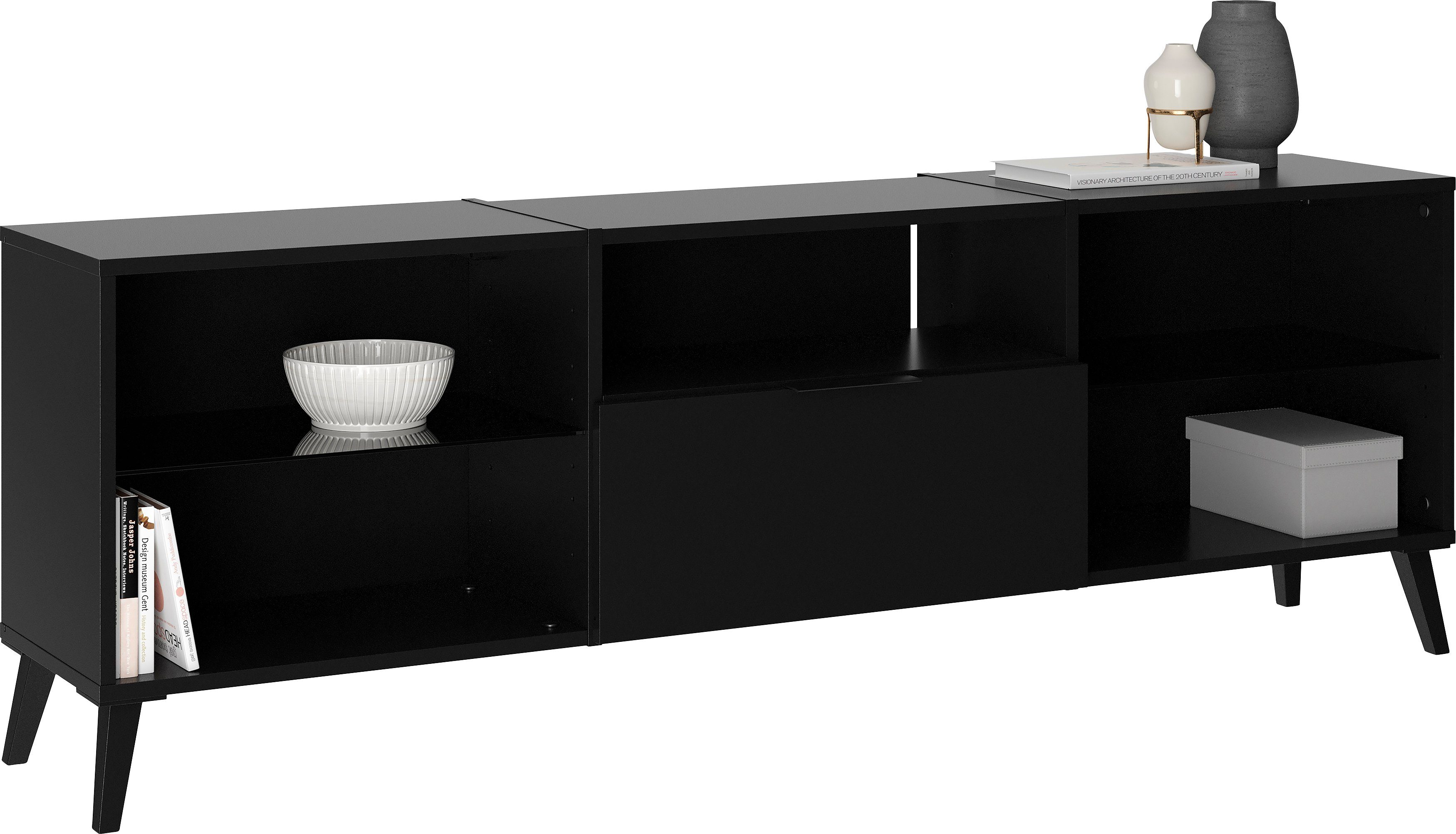 FMD Tv-meubel Dark Breedte 153,5 cm