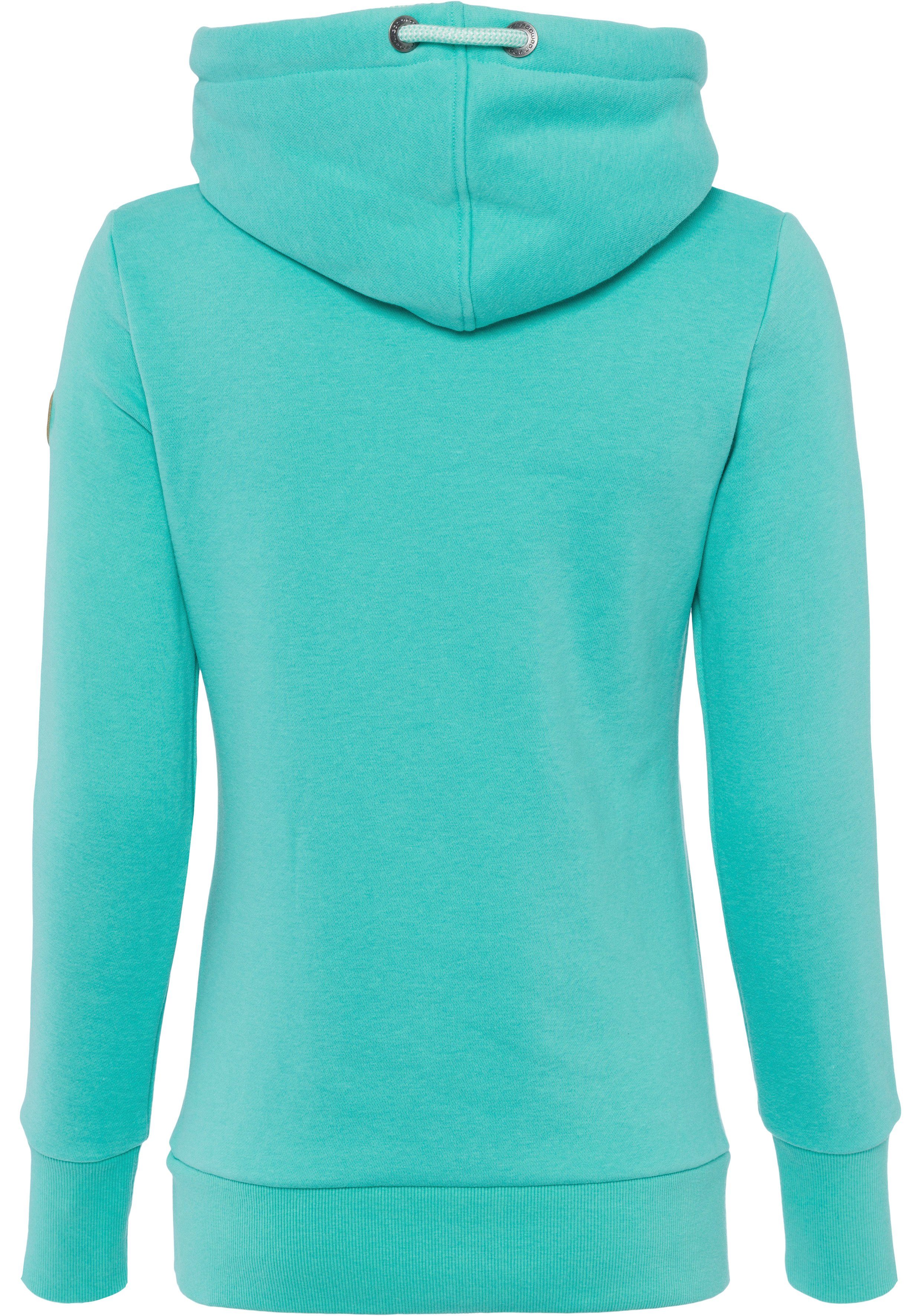 Ragwear Hoodie GRIPYBUTTON Sweater met rustieke koordaccenten