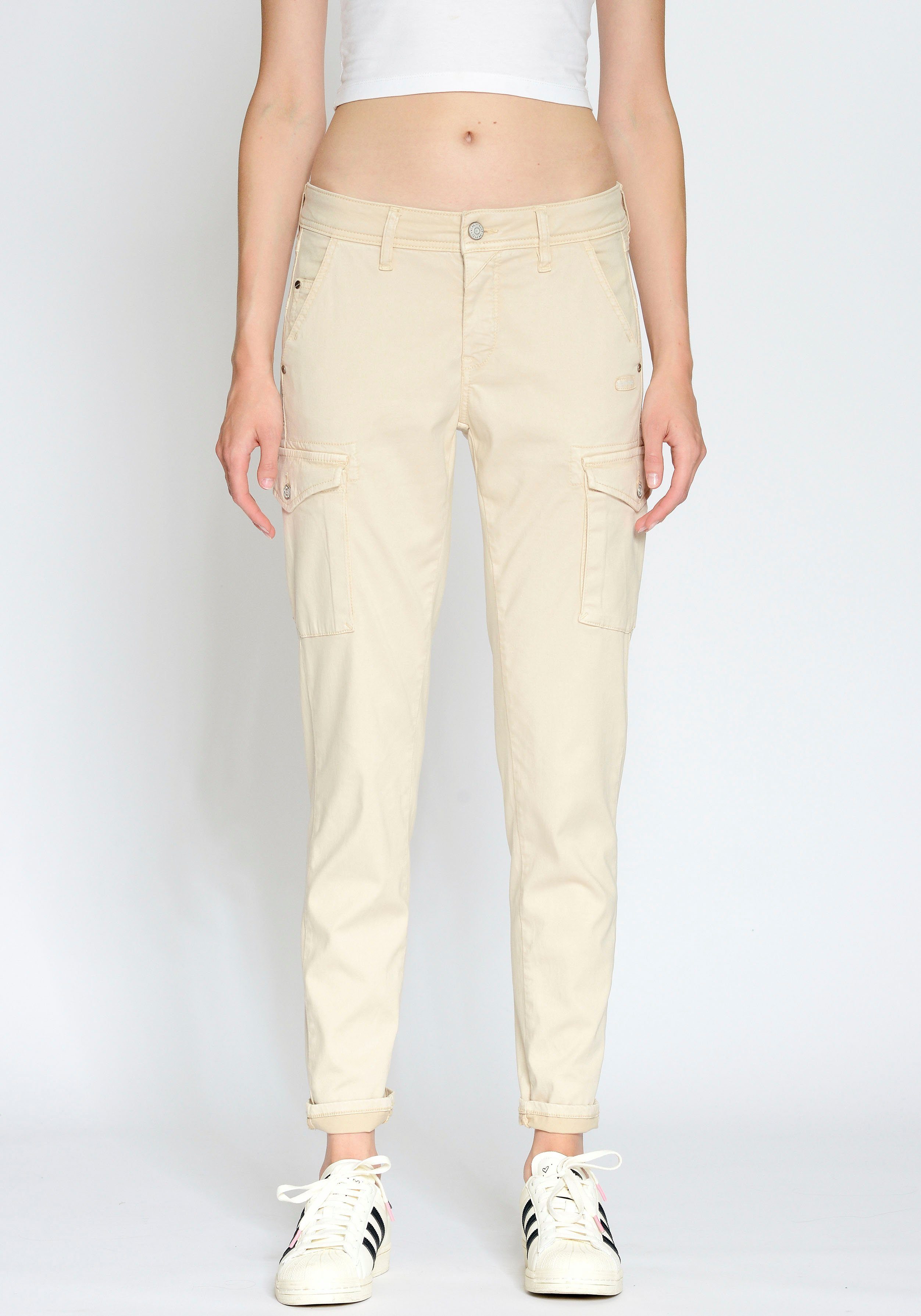 GANG Cargo jeans 94Amelie Cargo dames cargo broeken maat 27 beige