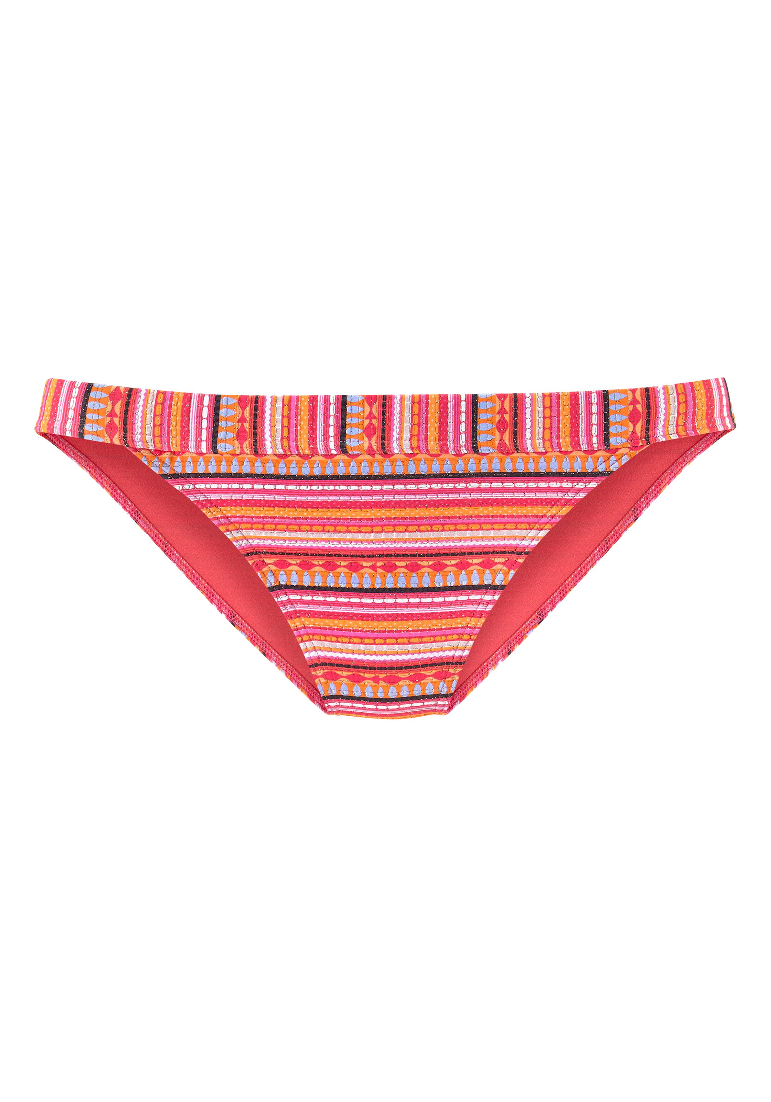 Lascana Triangelbikini met glinsterende strepen