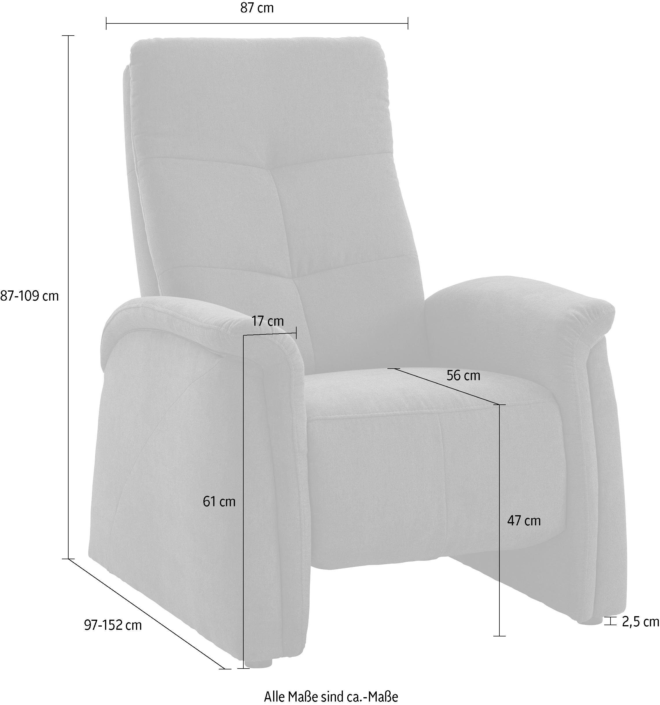 exxpo - sofa fashion Fauteuil Tivoli, hoge rugleuningstoel, relaxstoel, bioscoopstoel, comfortabel (set)