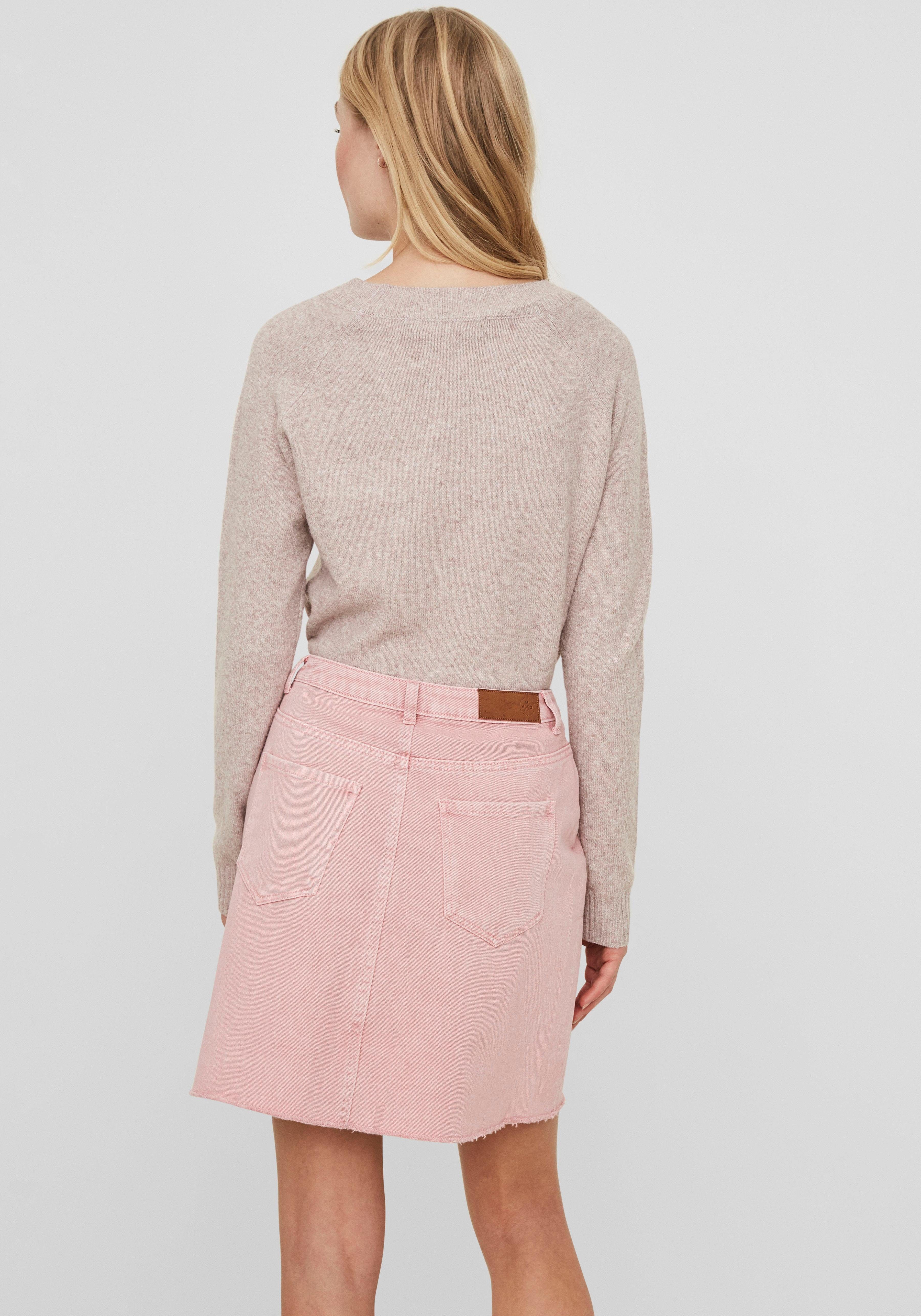 Vero Moda Trui met ronde hals VMDOFFY in gemêleerde look