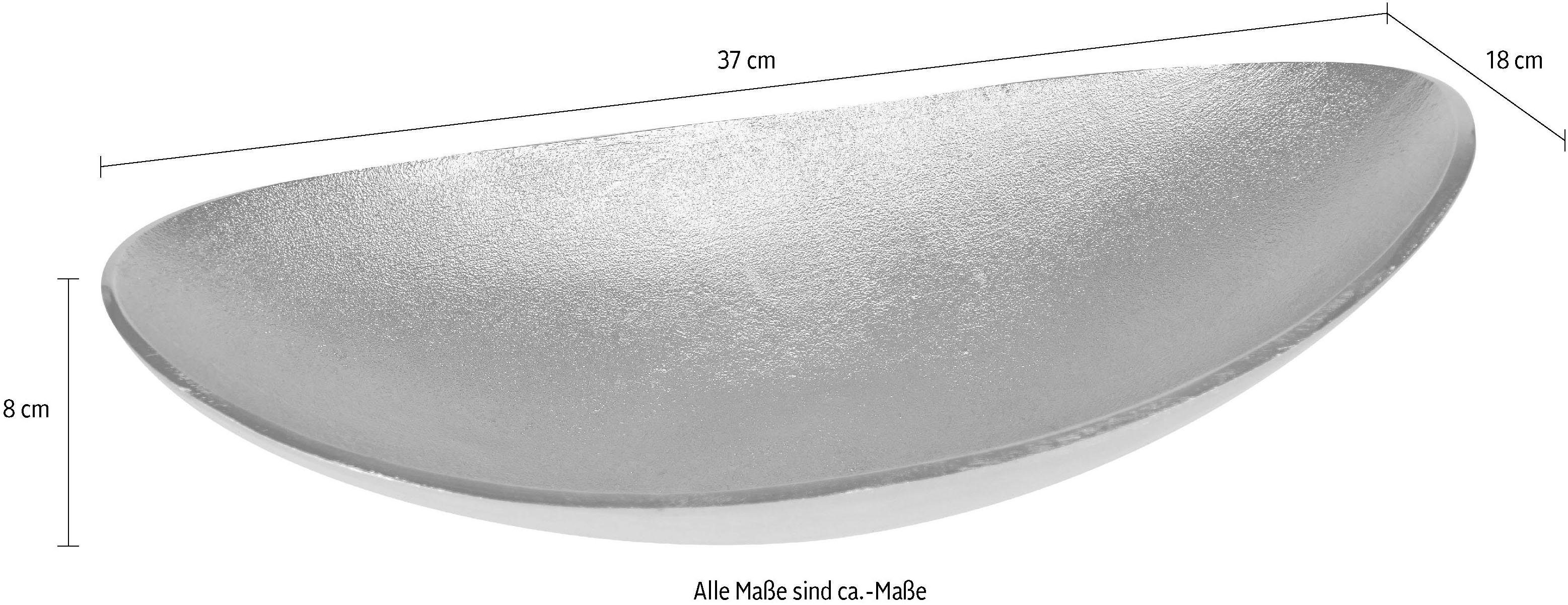 Home affaire Decoratieve schaal Julia van aluminium, ovaal