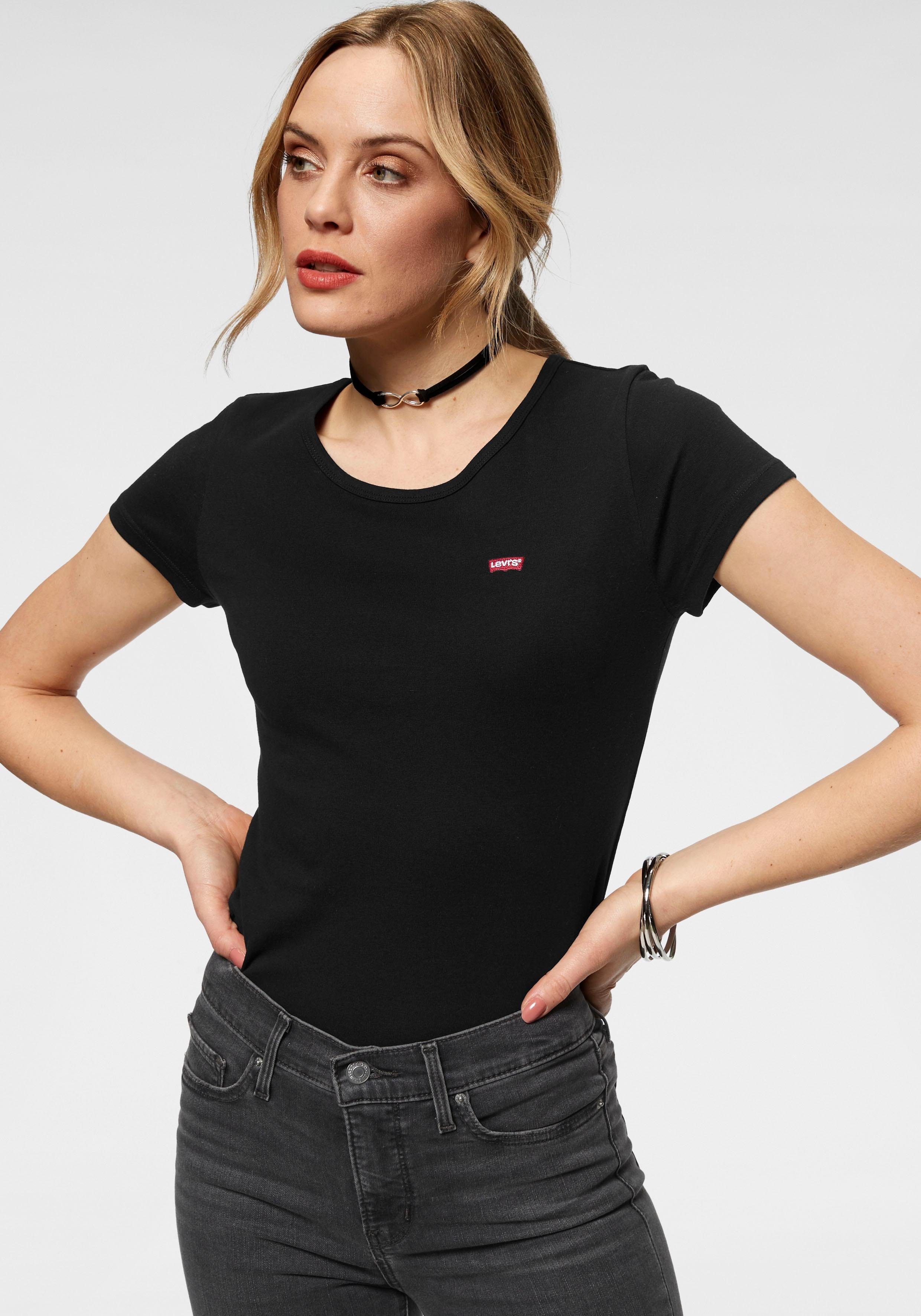 Levi's® T-shirt Mini-Logo met klein logoborduursel op borsthoogte (set, 2-delig)