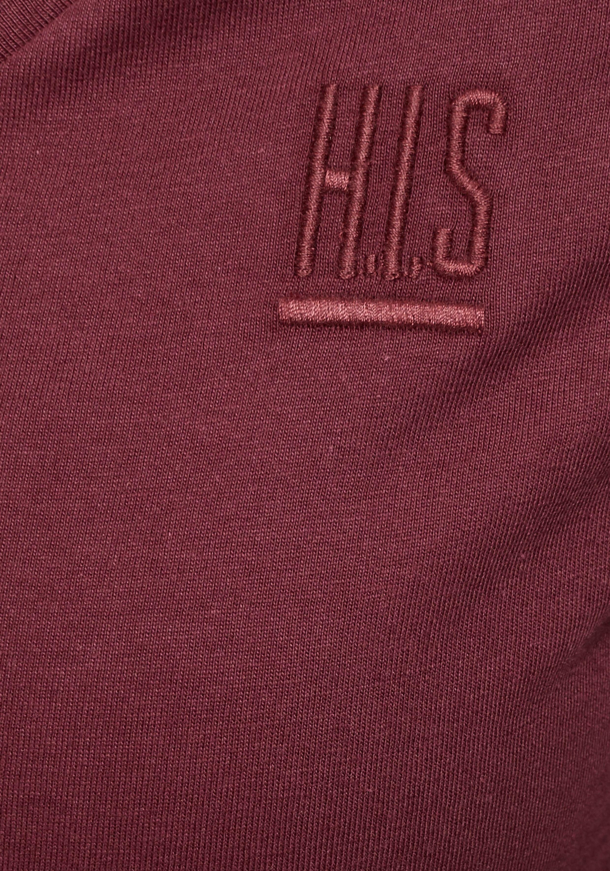 H.I.S T-shirt Essential basics heup-lange pasvorm, figuuraccentuerende snit, van 100% katoen (Set van 3)
