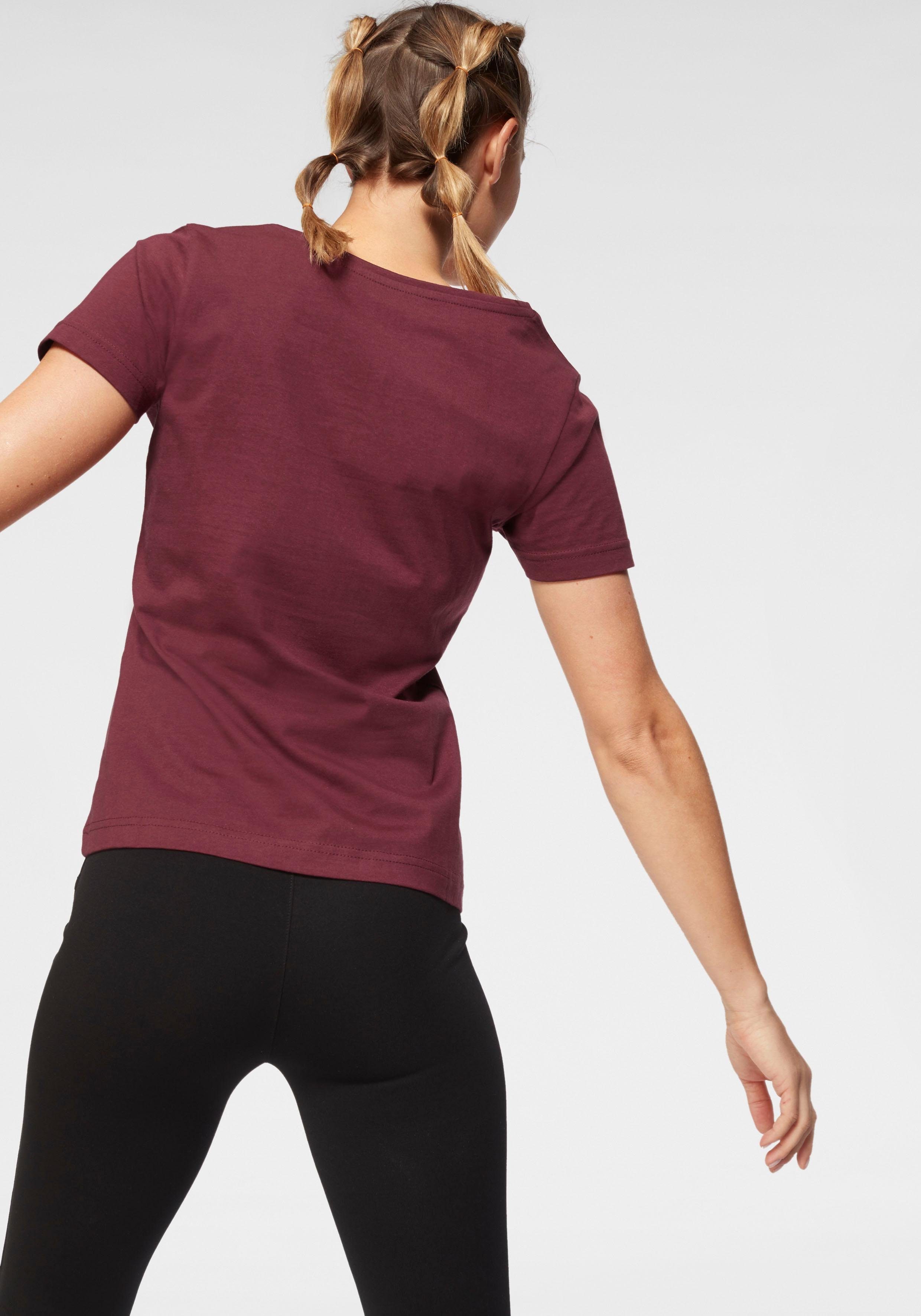 H.I.S T-shirt Essential basics heup-lange pasvorm, figuuraccentuerende snit, van 100% katoen (Set van 3)